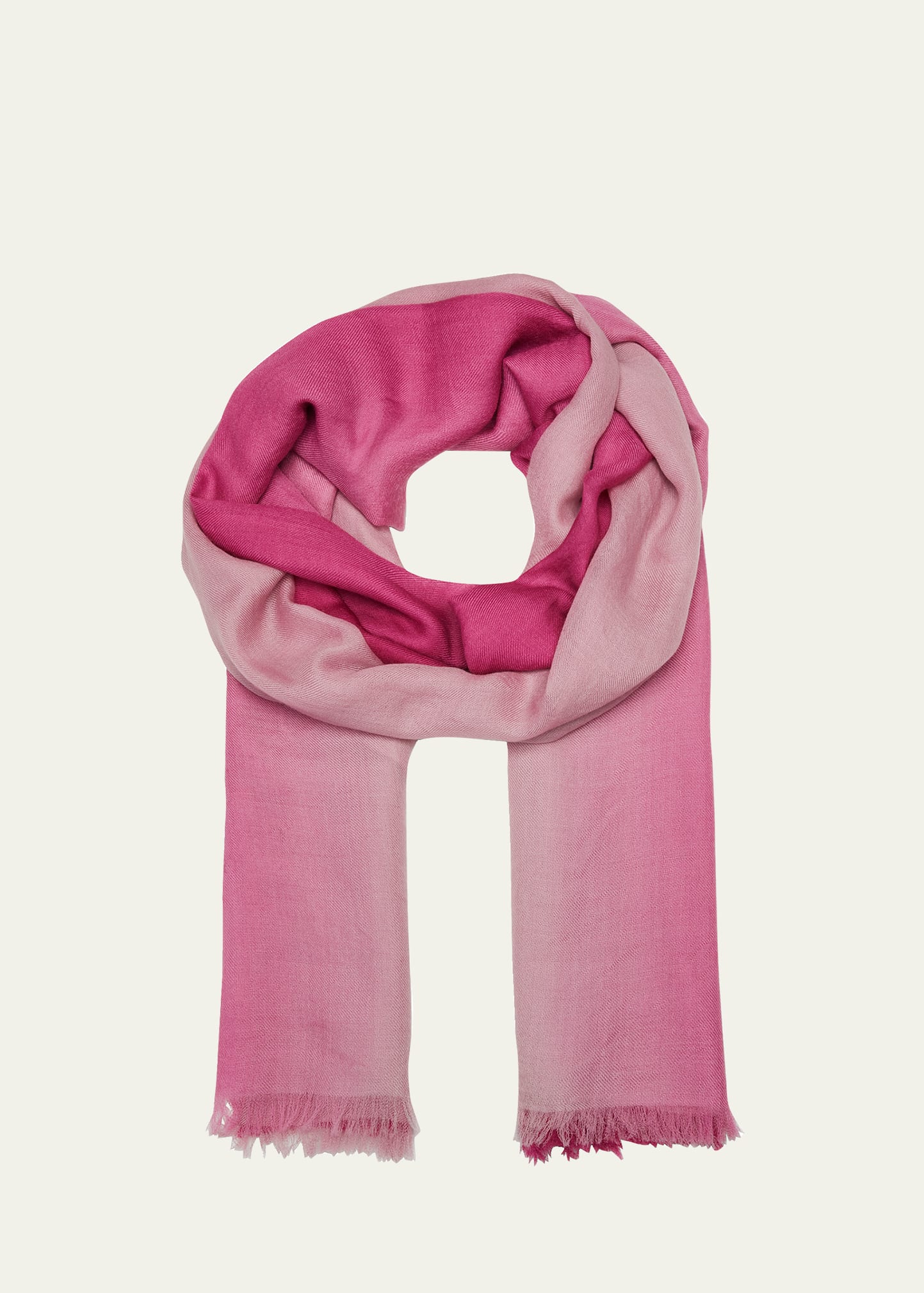 Sofia Cashmere Cashmere Ombre Scarf In Rosy Pink Ombre