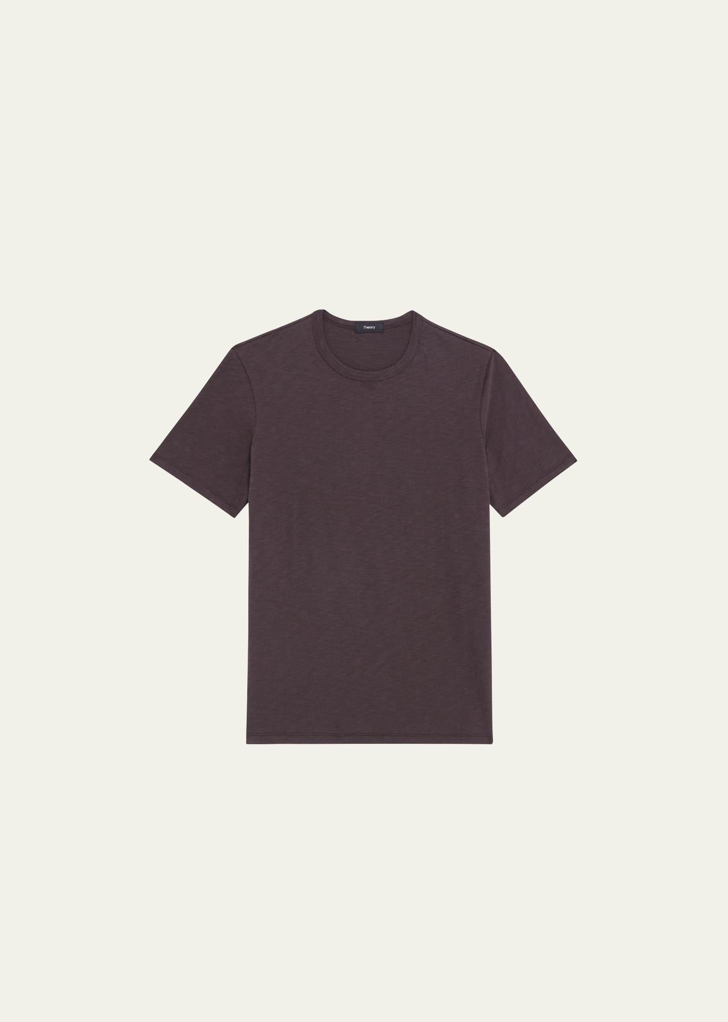 Theory Cosmos Essential Slub Cotton T-shirt In Malbec