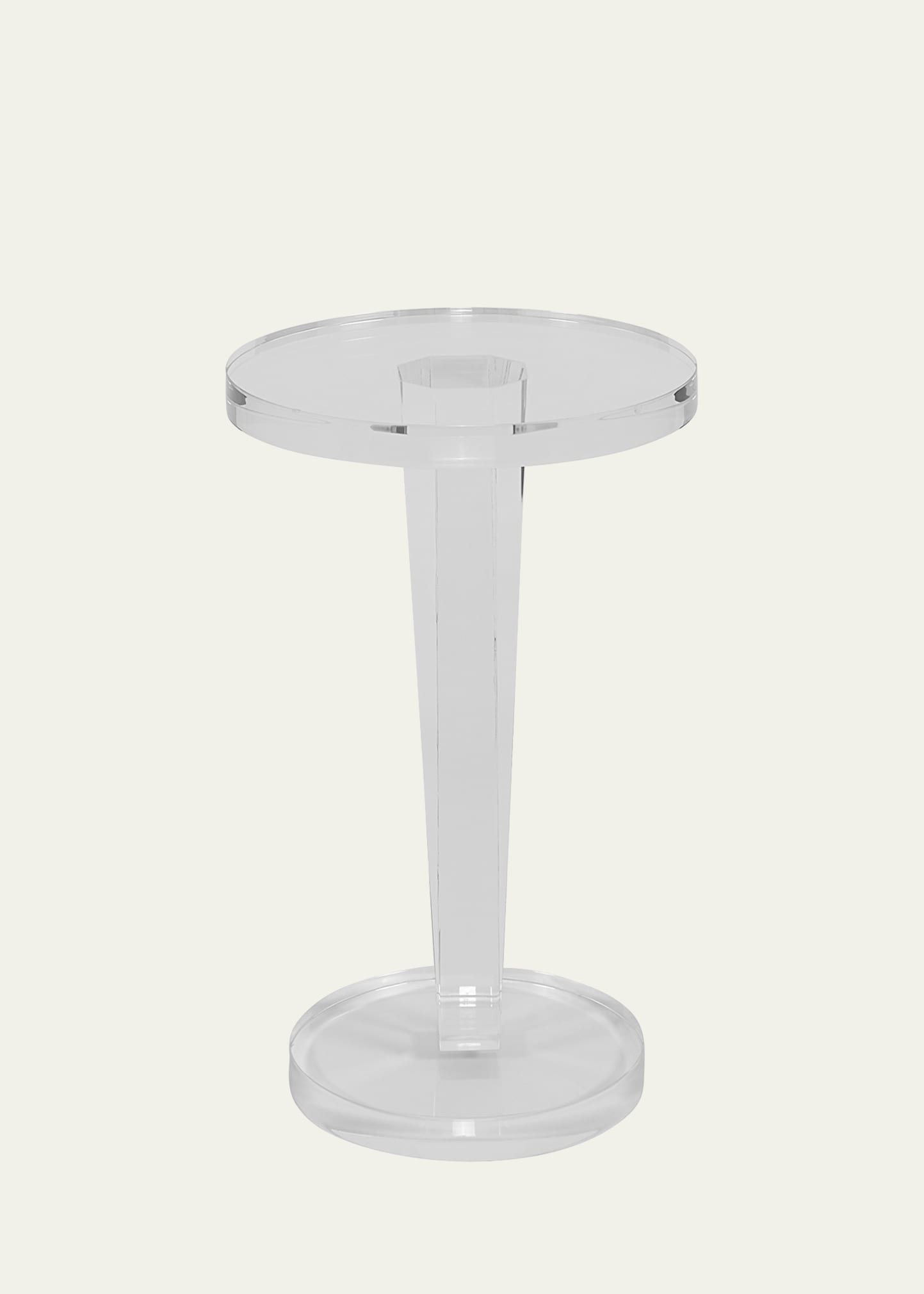 Interlude Home Lisette Acrylic Round Side Table In Clear