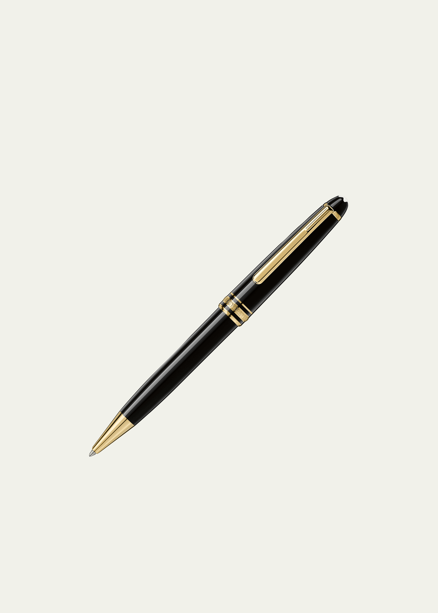 Montblanc Meisterstück Classique Ballpoint Pen, Gold Plated In Black