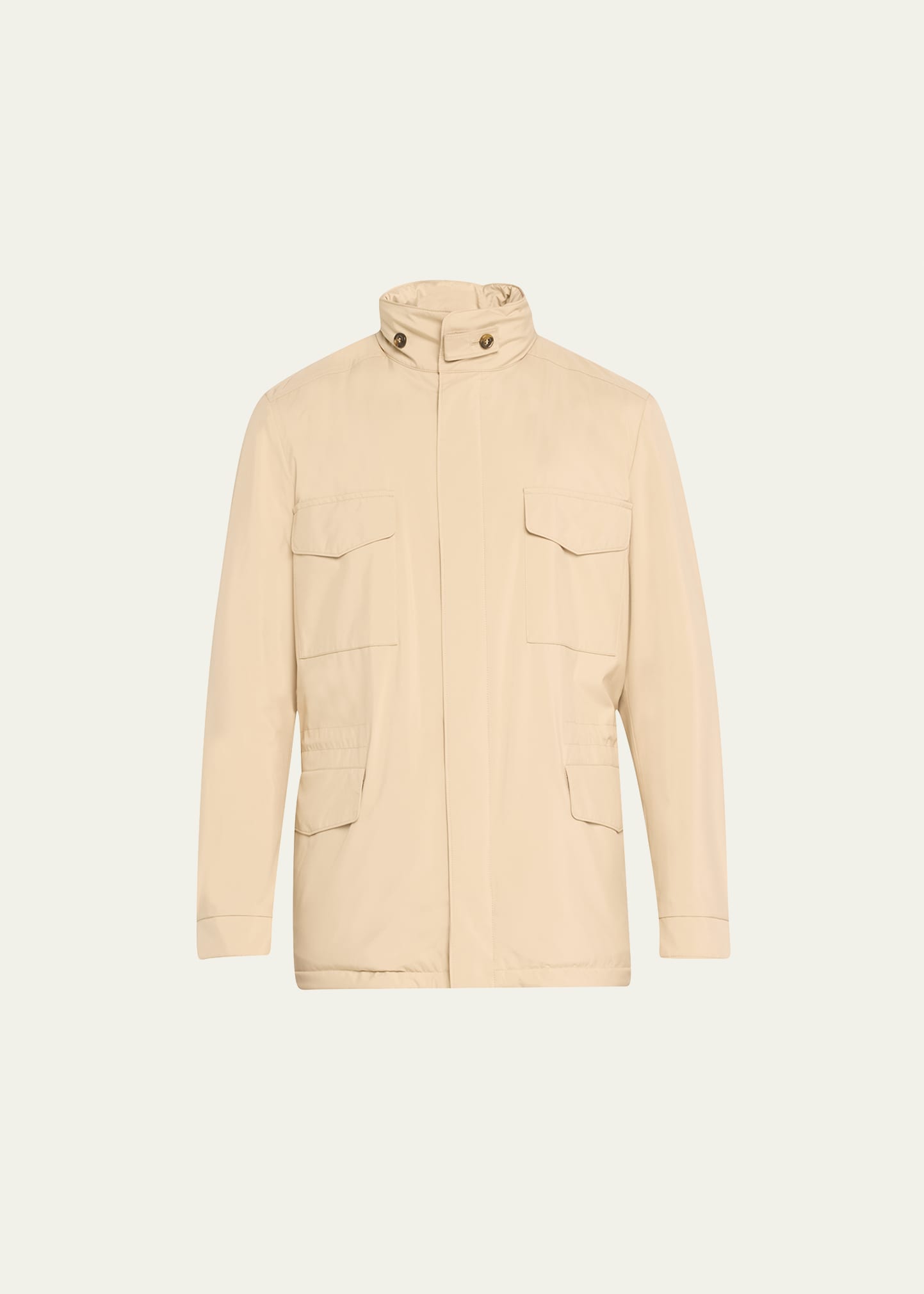 Loro Piana Men's Traveler Windmate Storm System Jacket In Taupe