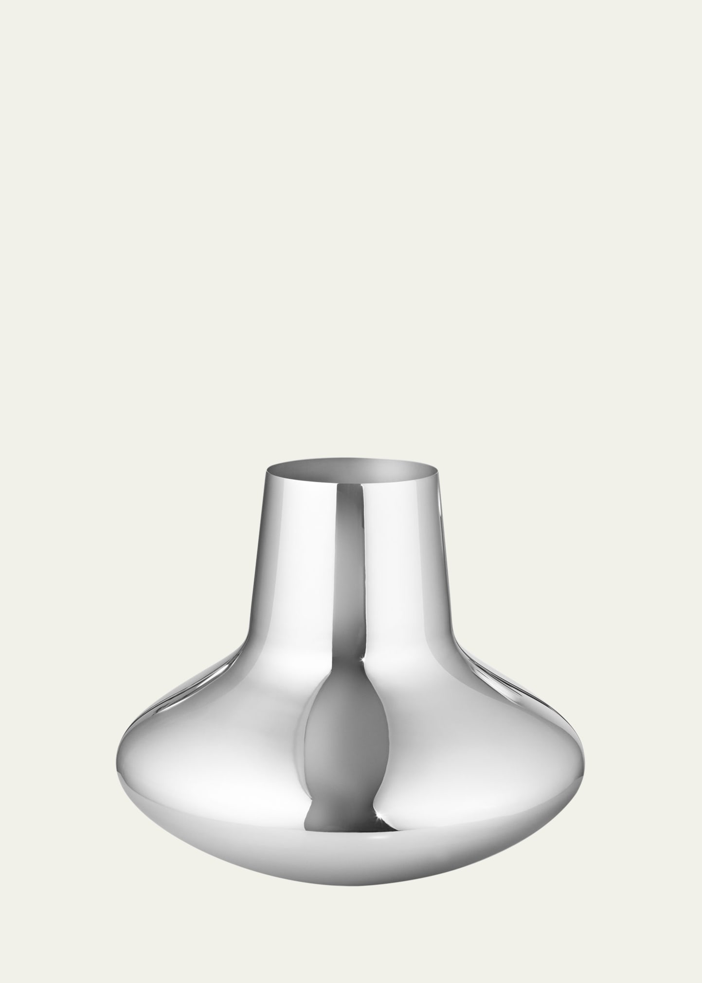 Stainless Steel Vase, 10.6"T