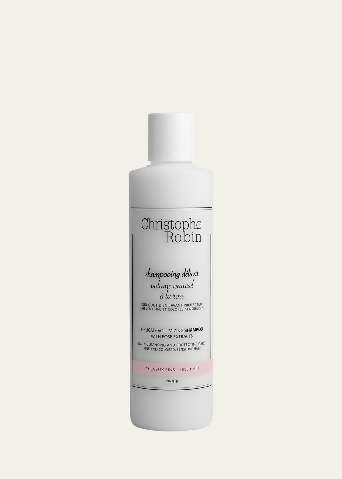 Christophe Robin Delicate Volumizing Shampoo with Rose Extracts, 8.4 oz./ 250 mL