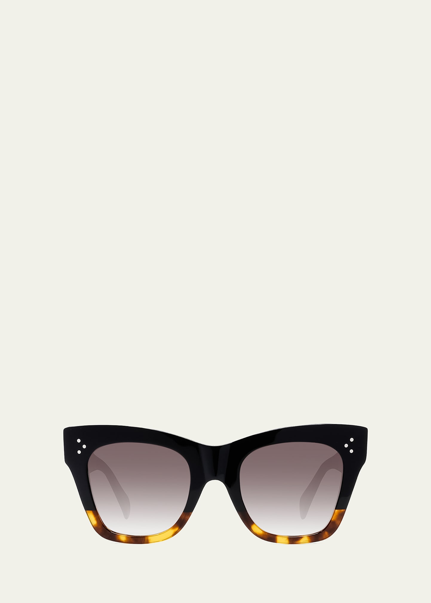 CELINE Bold 3 Dots 50mm Small Gradient Butterfly Sunglasses in Havana Gradient Roviex Smart Closet