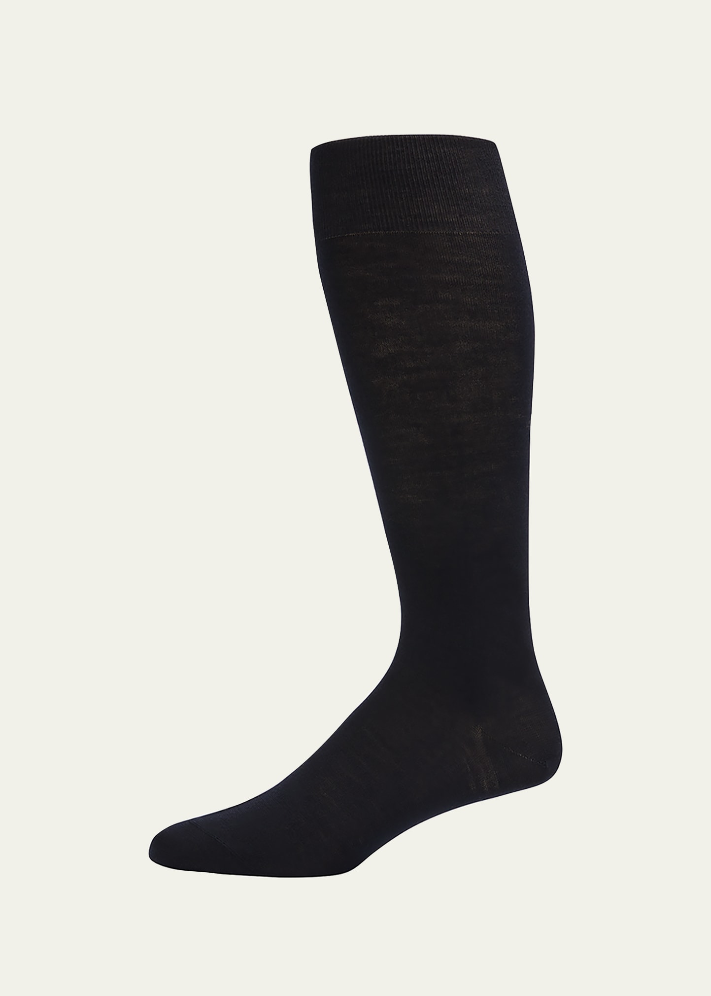 Bresciani Men's Knit Over-calf Socks In Blue Pattern