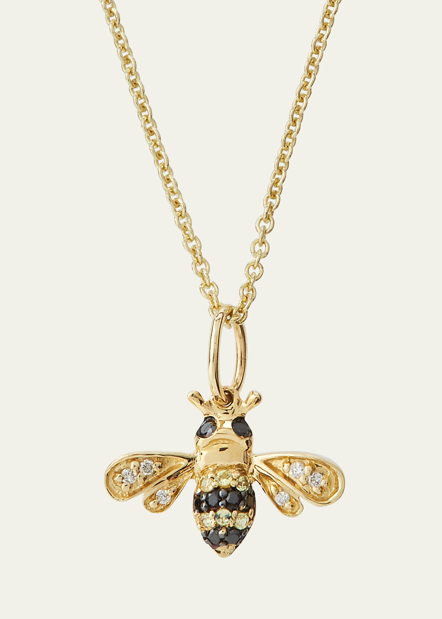 Girls' 14k Gold Small Bee Charm Necklace