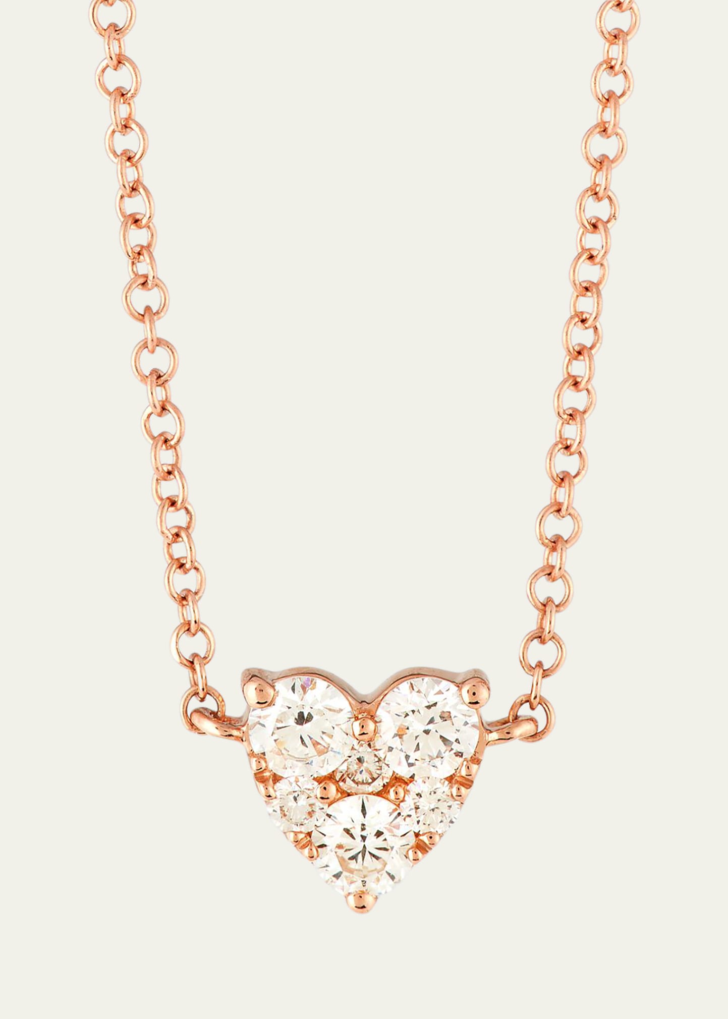 14k Diamond Heart Pendant Necklace