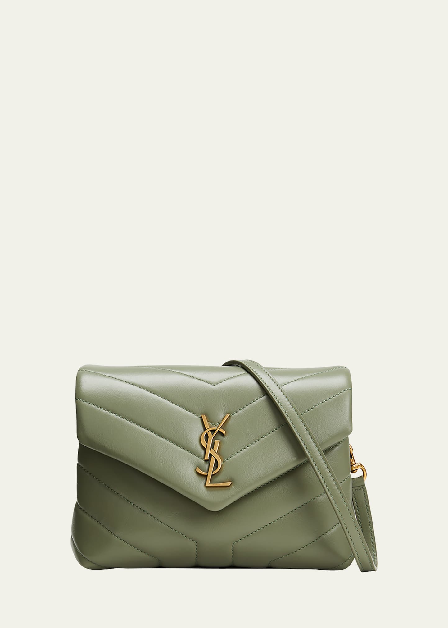 Saint Laurent Matelasse Calfskin Monogram LouLou Toy Crossbody Bag