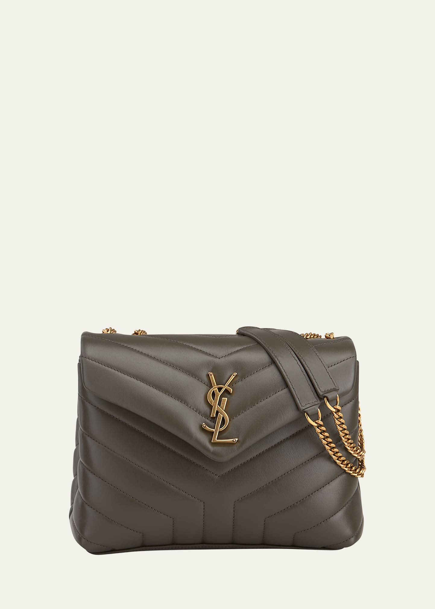 Saint Laurent Loulou Toy Bag Matelasse Leather Gold-tone Black in Calfskin  with Gold-tone - US