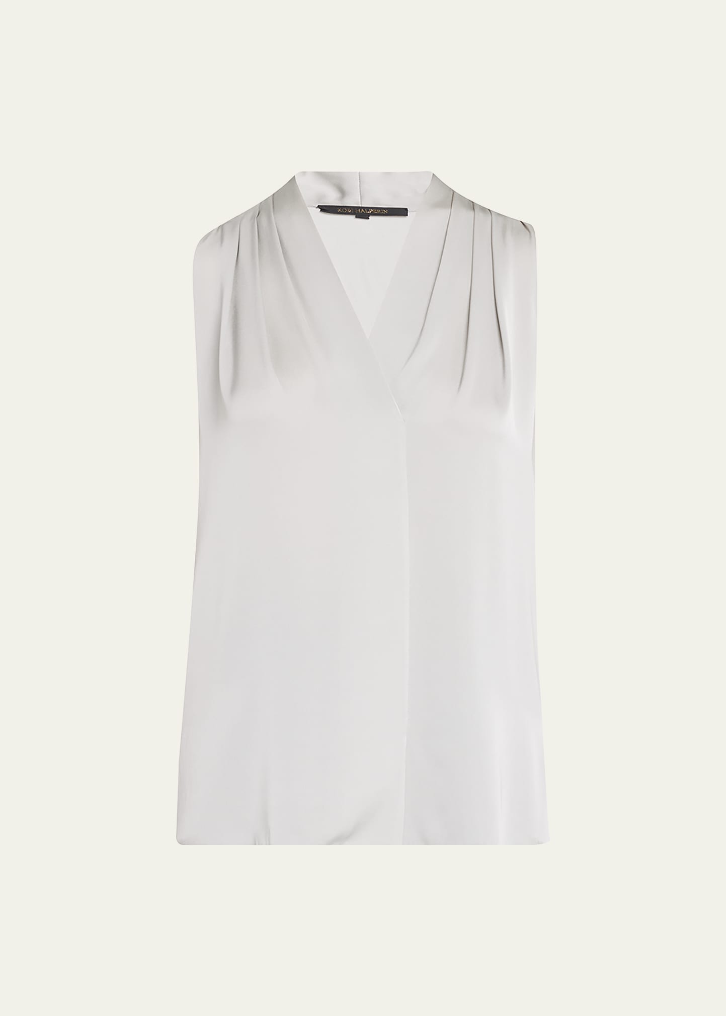 Mila Silk-Stretch Sleeveless Top