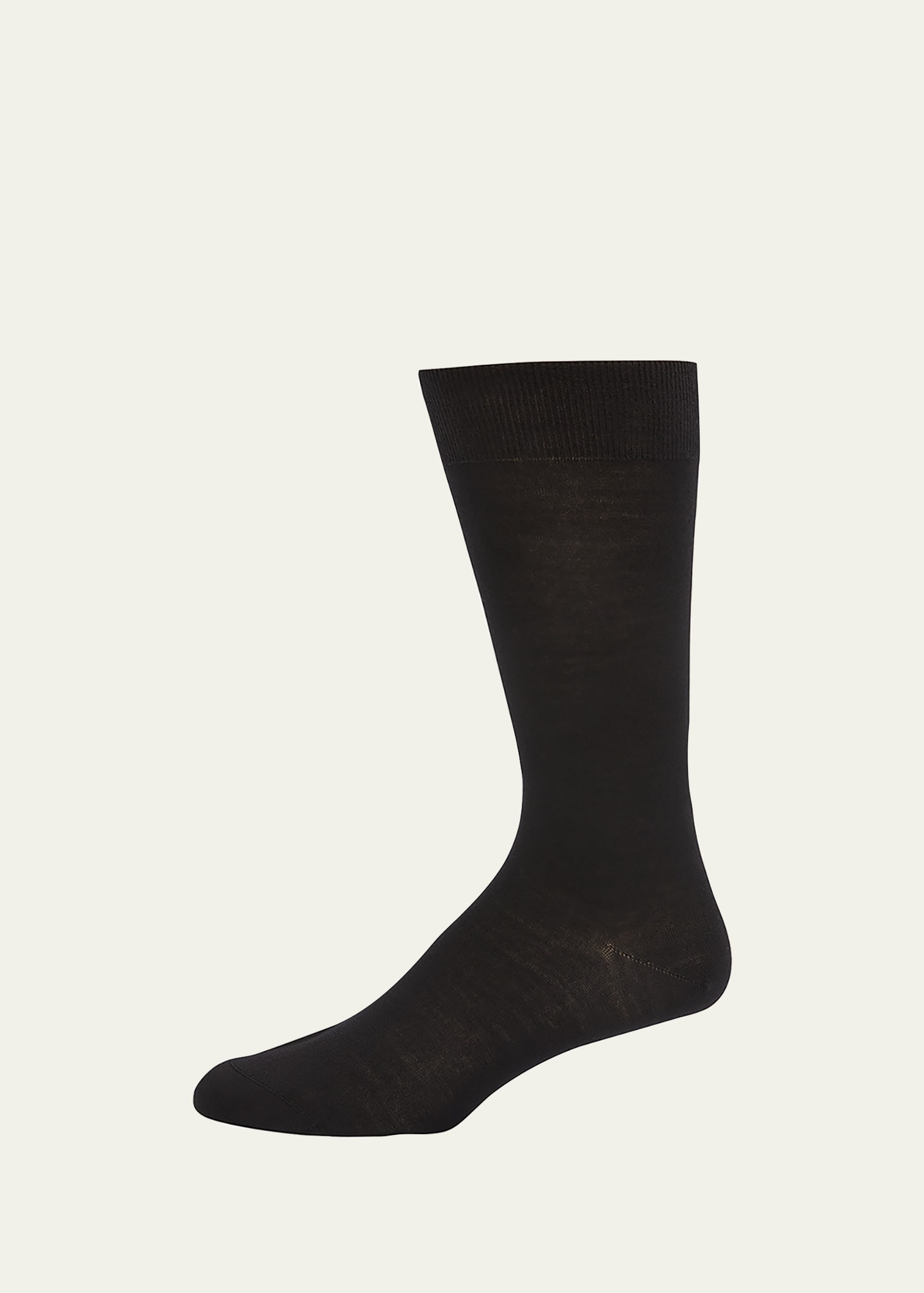 Bresciani Men's Knit Crew Socks In Black