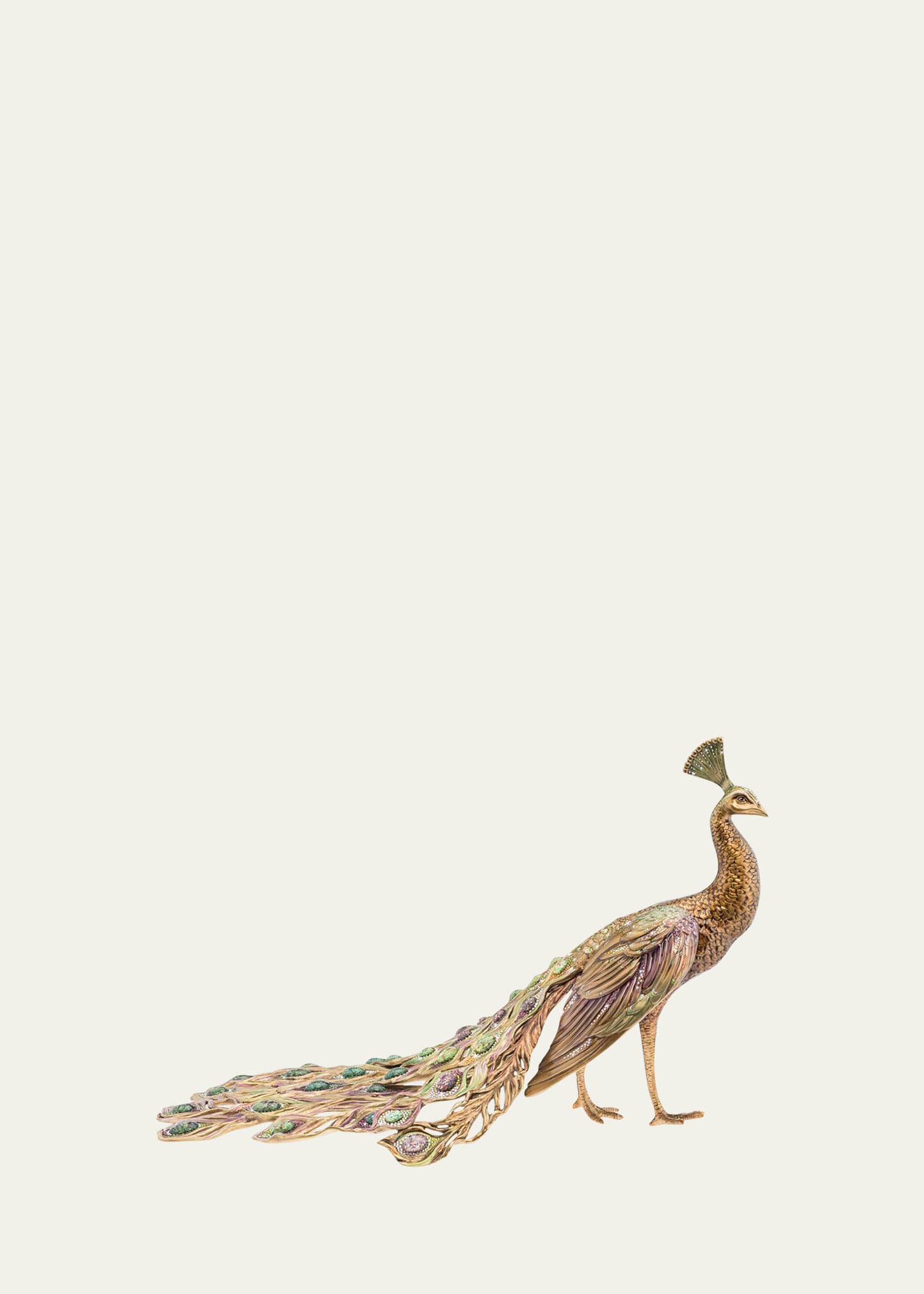 Grand Peacock Figurine