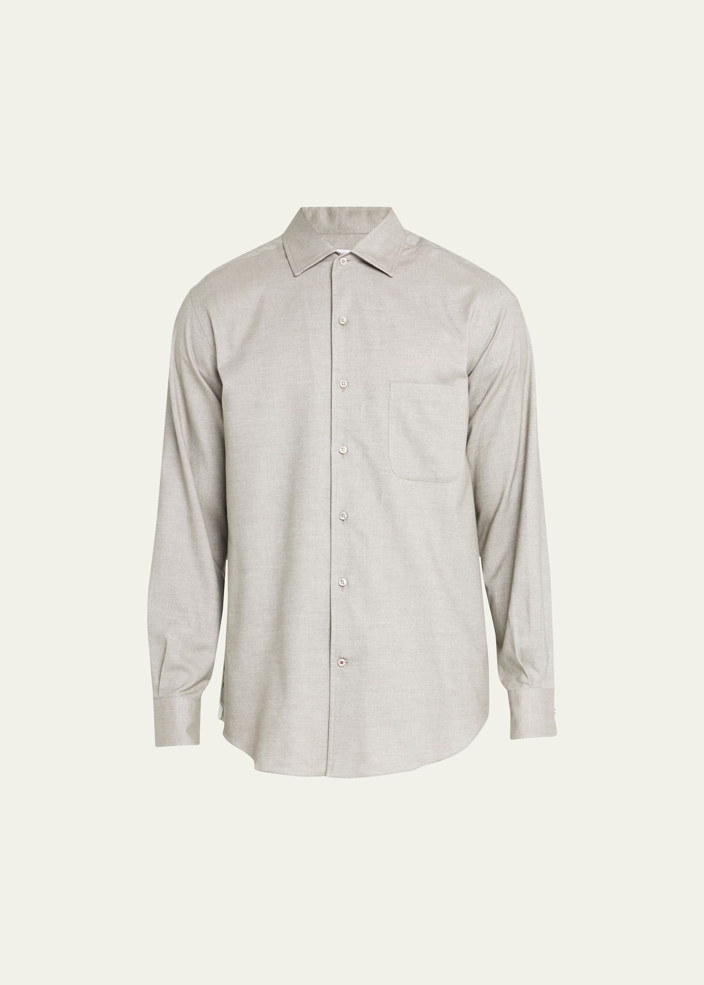 Loro Piana Andre Button-down Shirt In 50lz Wild Olive G