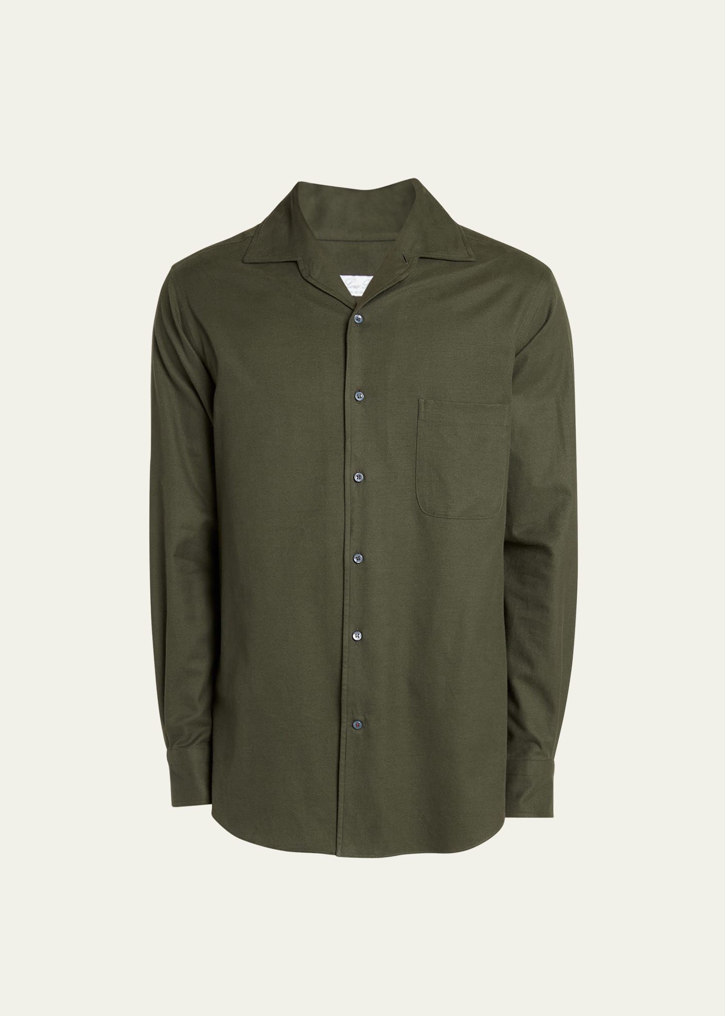 Loro Piana Andre Button-down Shirt In Dark Green