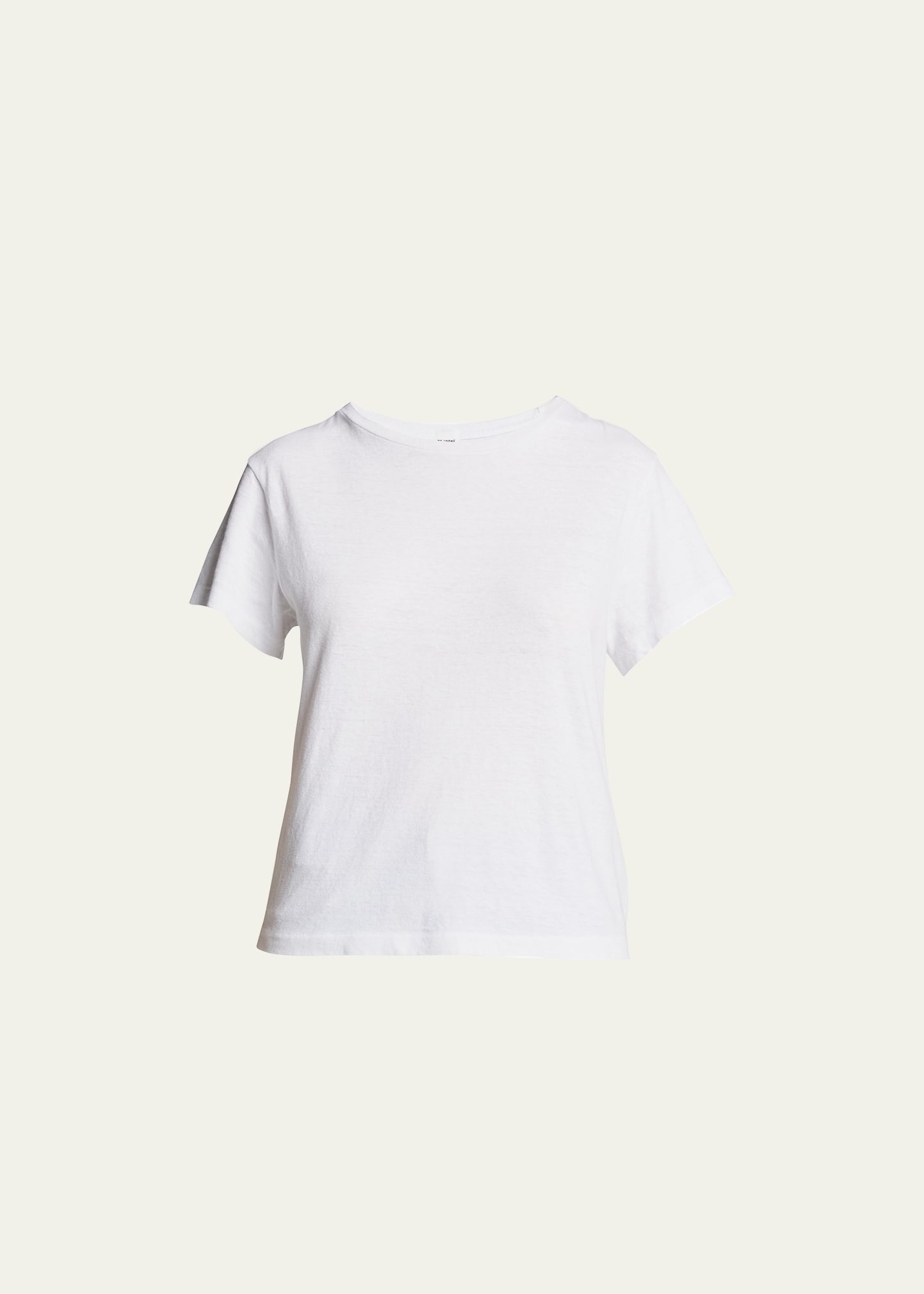 Re/done Hanes Classic Short-sleeve Cotton Tee In Vintage White