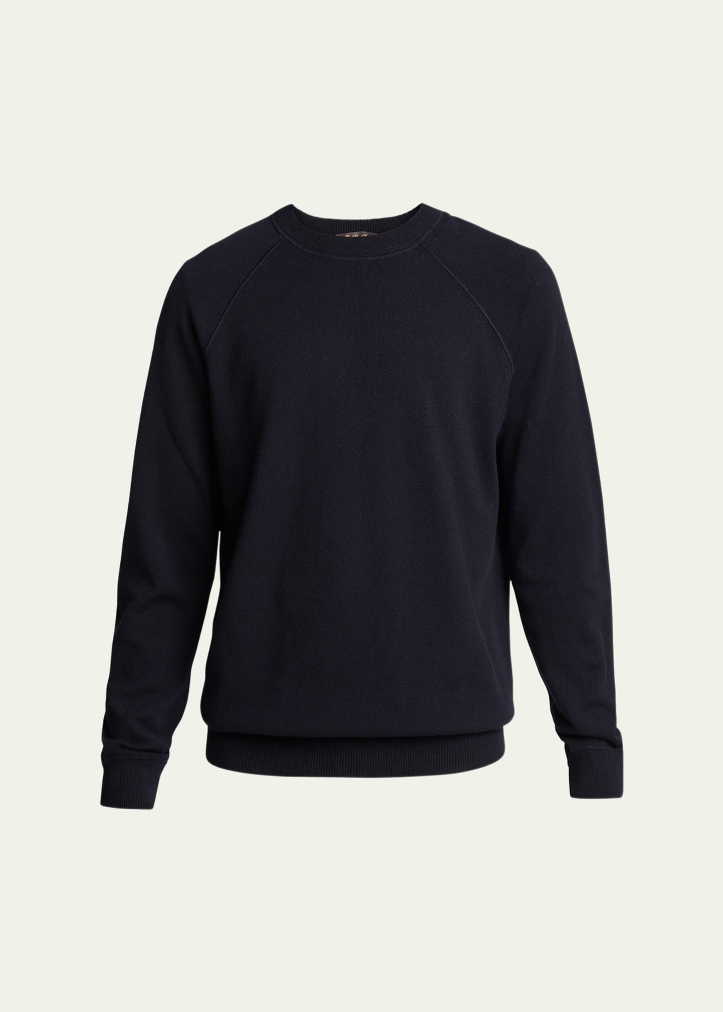 Shop Loro Piana Men's Silverstone Cashmere Raglan Sweater In Blue/navy