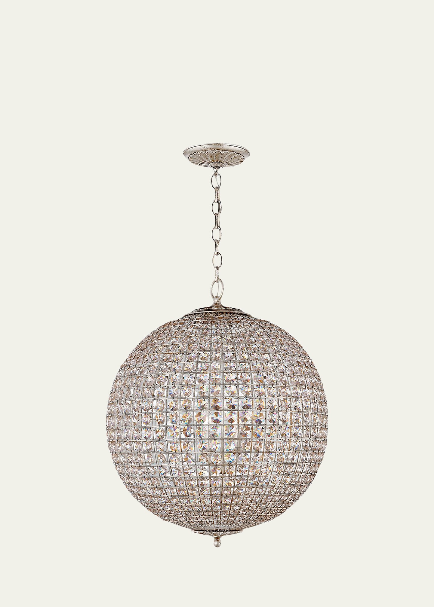 Aerin Renwick Large Sphere Chandelier In Silver