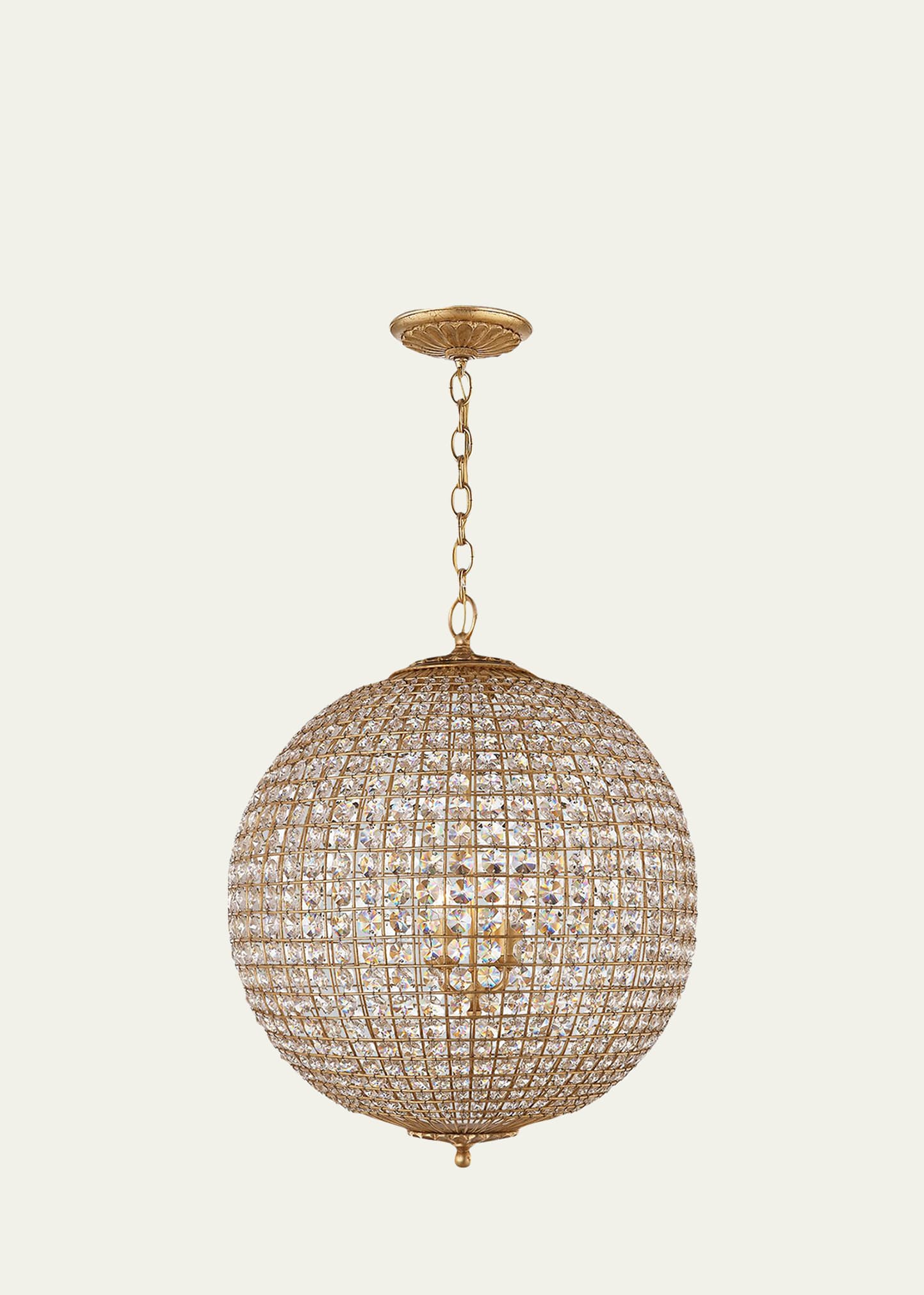Shop Aerin Renwick Large Sphere Chandelier By  In Gold