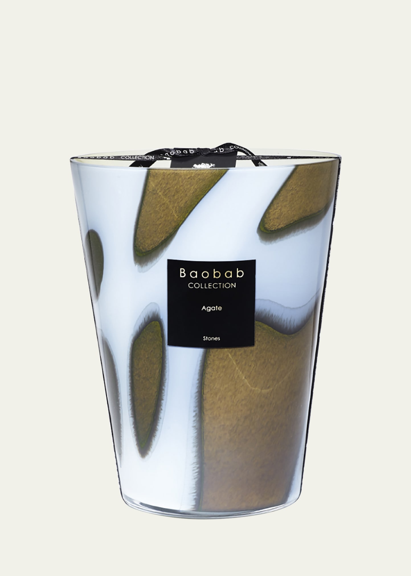 Shop Baobab Collection Max Stone Agate Scented Candle, 9.4" In Multi