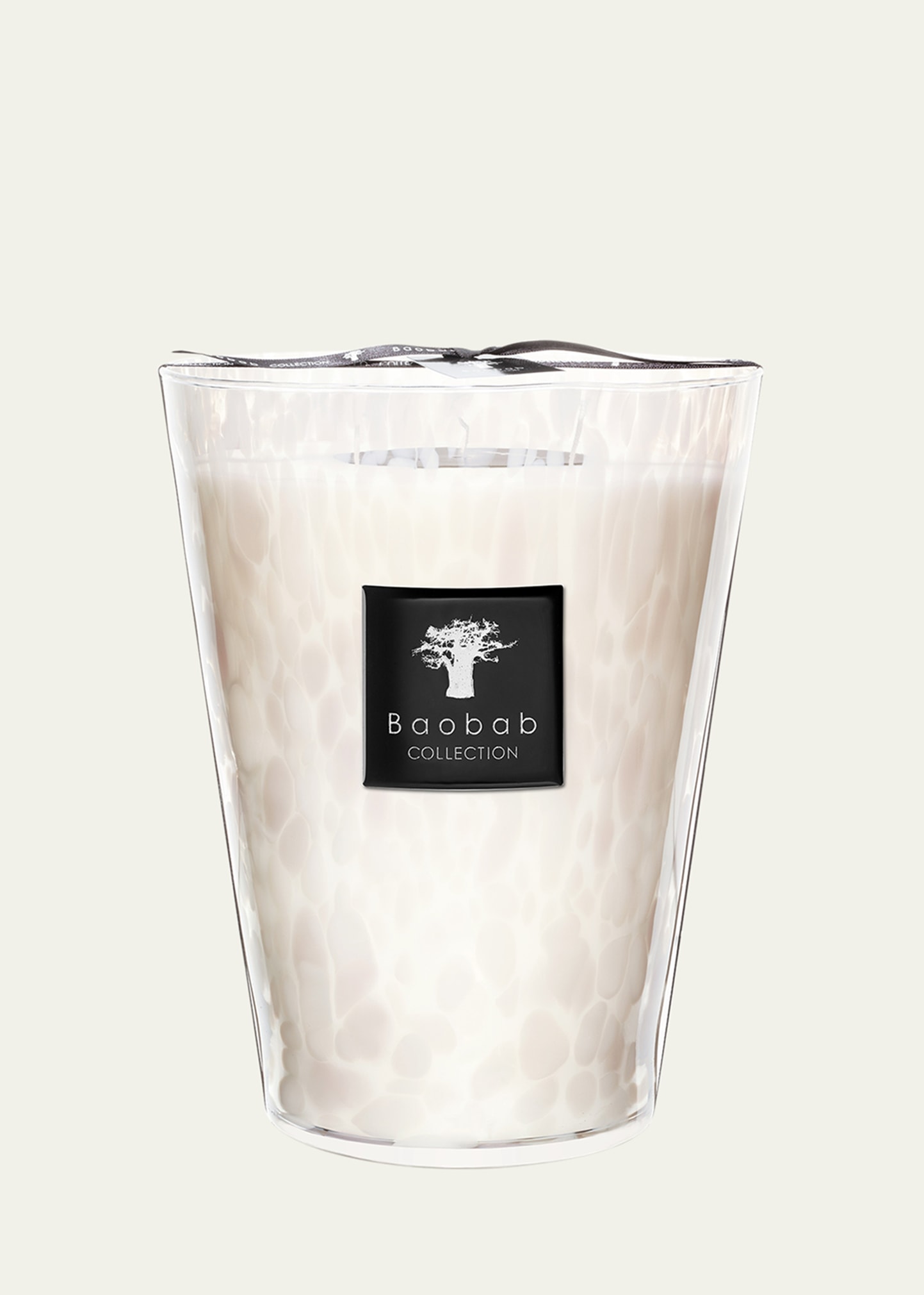 Baobab Collection White Pearls Candle, 9.4"