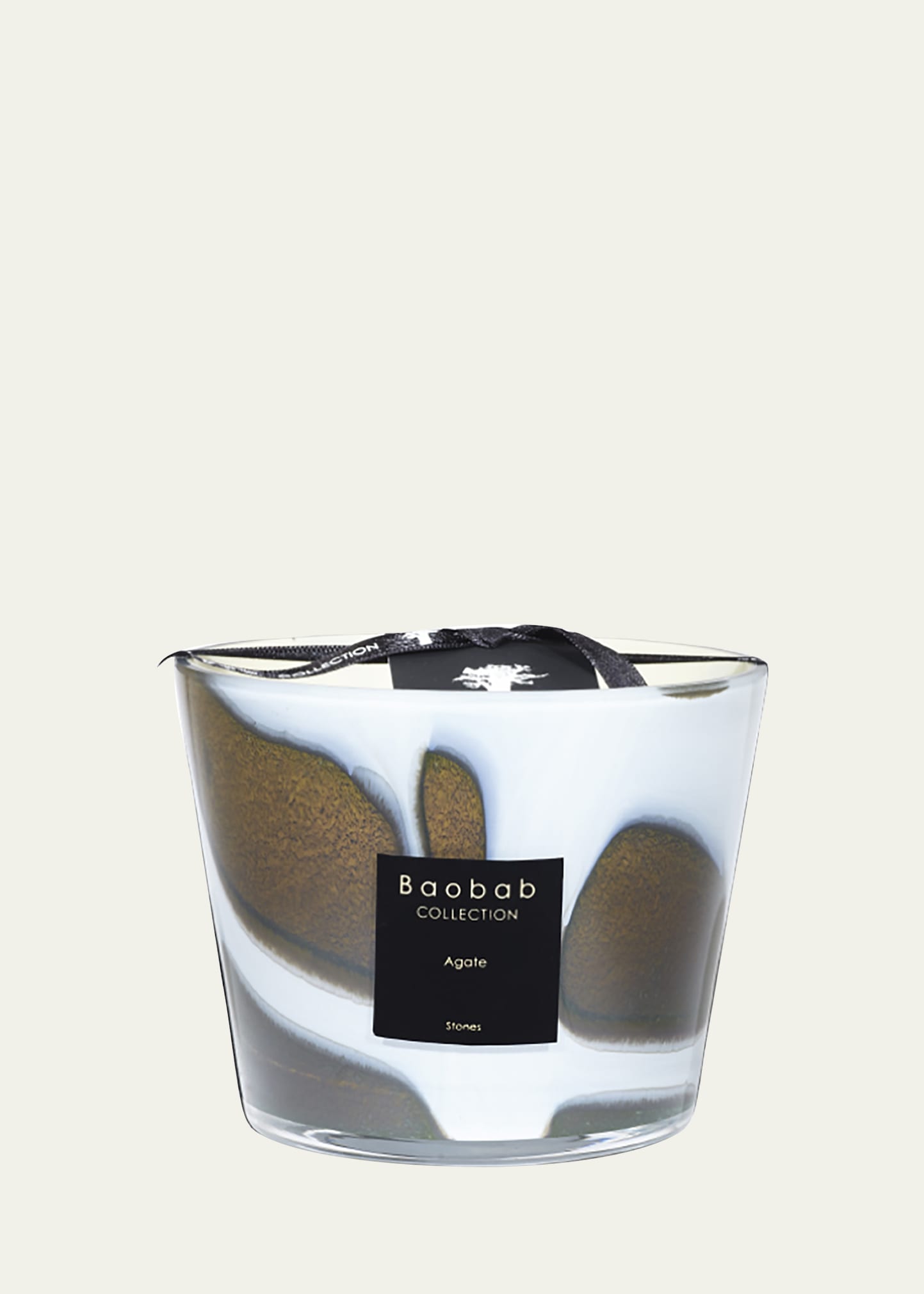 Shop Baobab Collection Max Stone Agate Scented Candle, 3.9" In Multi