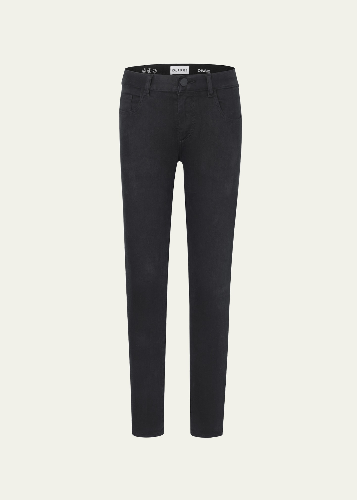 Shop Dl1961 Boy's Zane Skinny Denim Jeans In Black