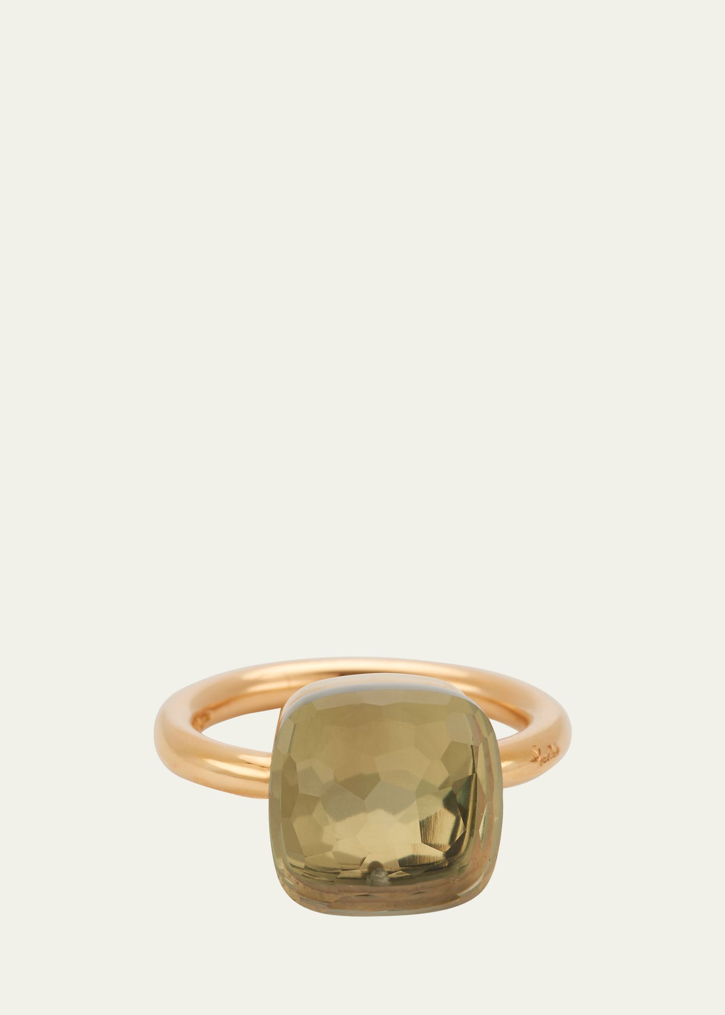 Pomellato Nudo Maxi 18-karat Rose Gold Prasiolite Ring