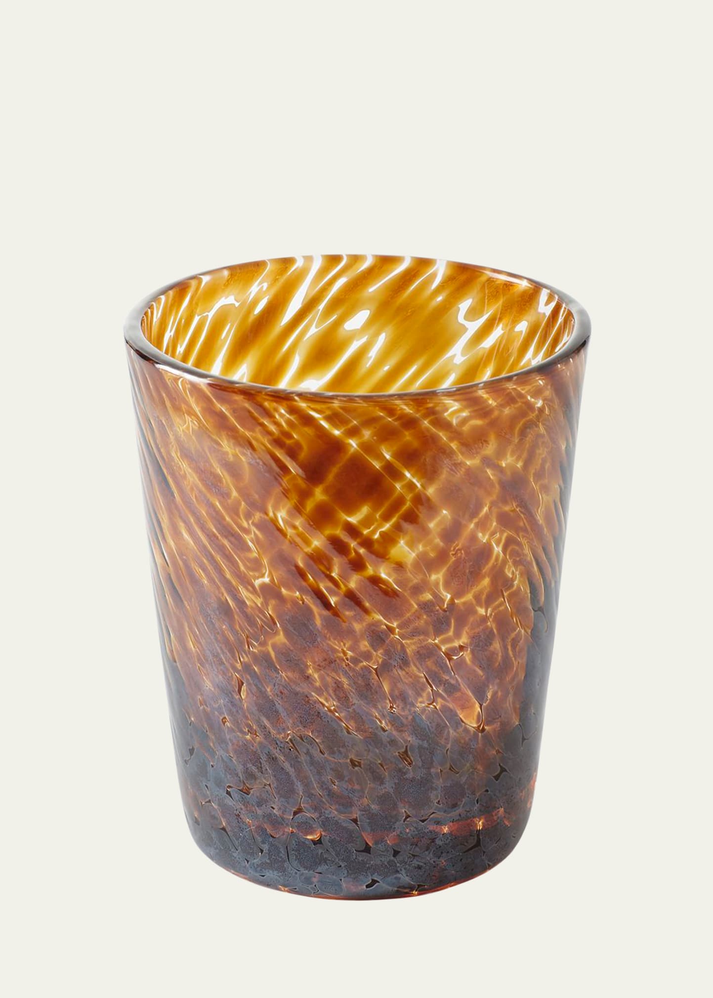Vanessa Tortoise Double Old-Fashioned Glass