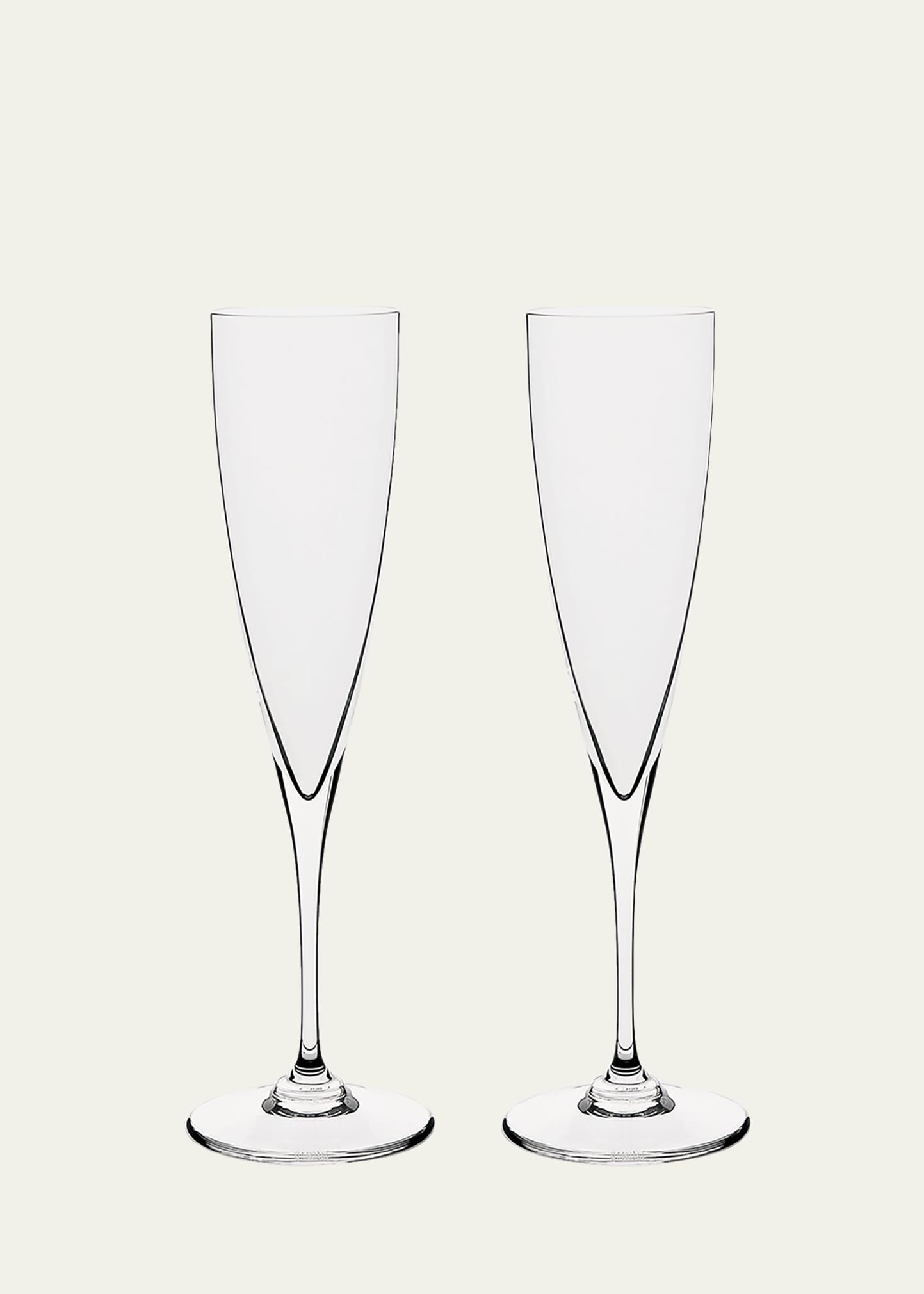 Baccarat Harcourt Eve Flute Clear & Blue / Set of 2