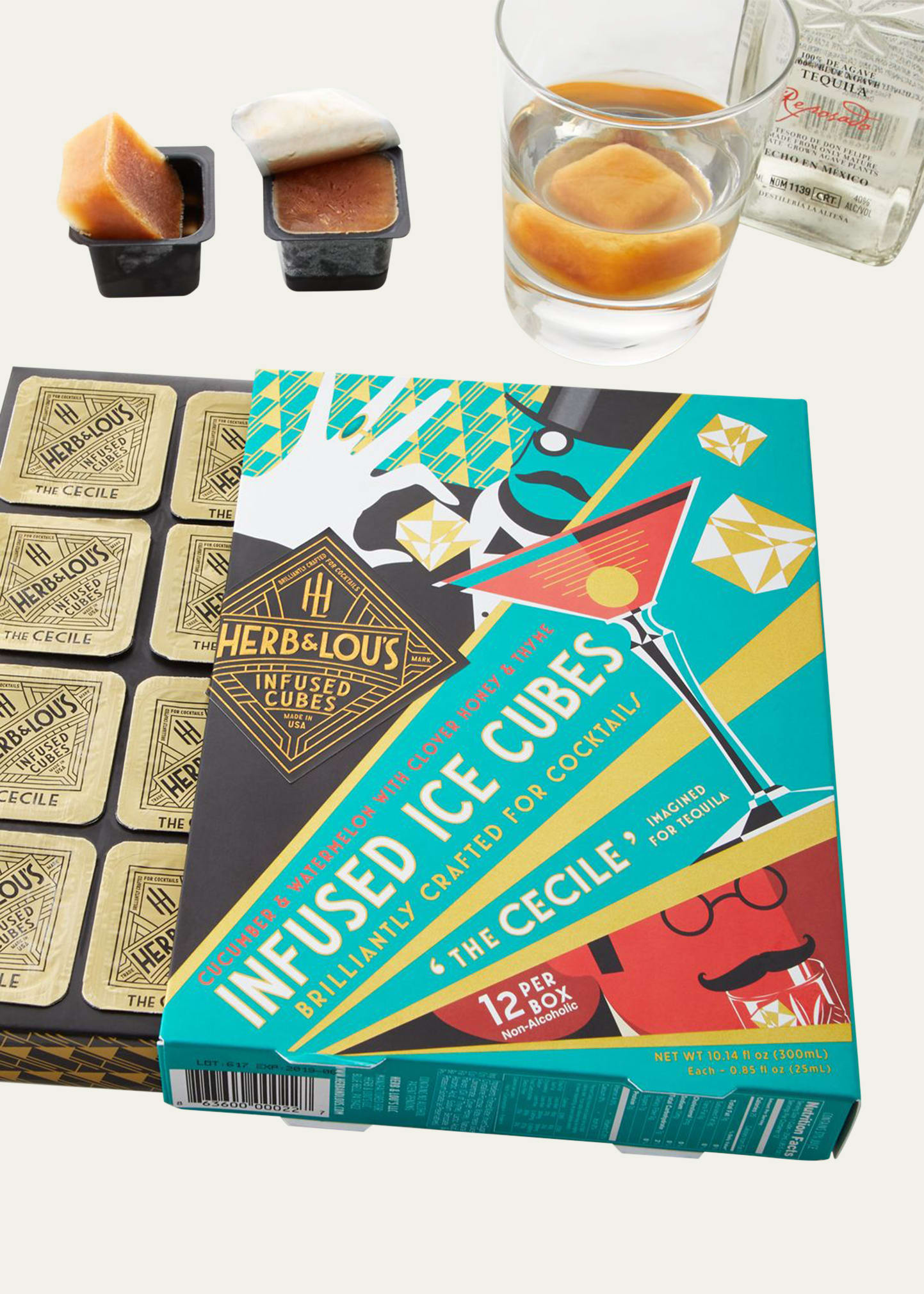 The Cecile Infused Ice Cubes