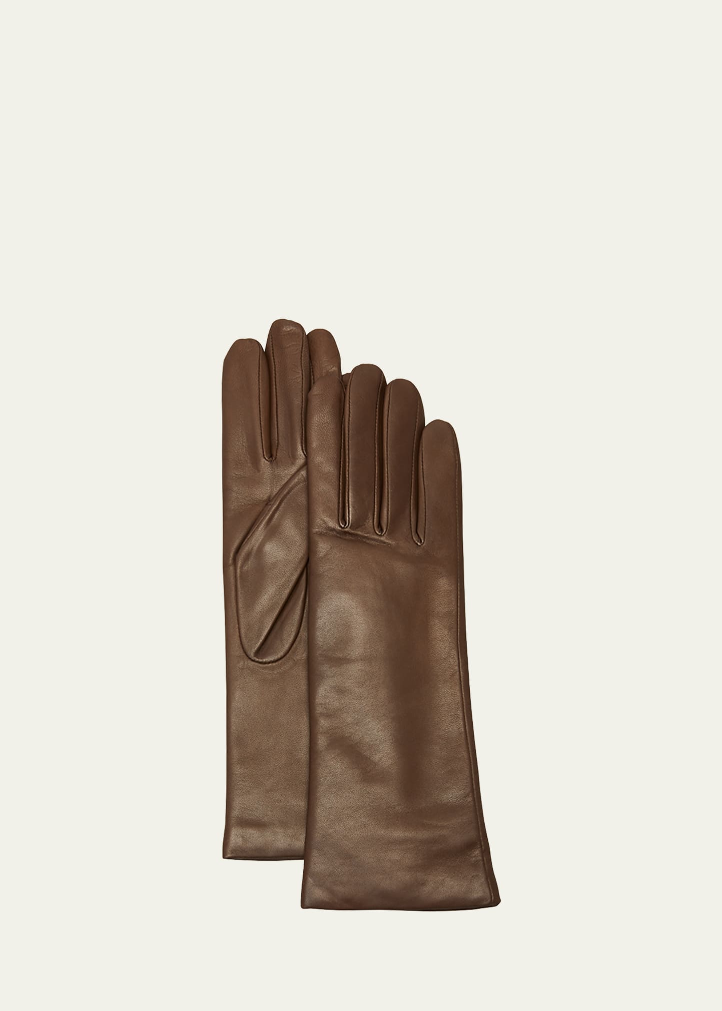 AGNELLE CLASSIC LAMBSKIN LEATHER GLOVES