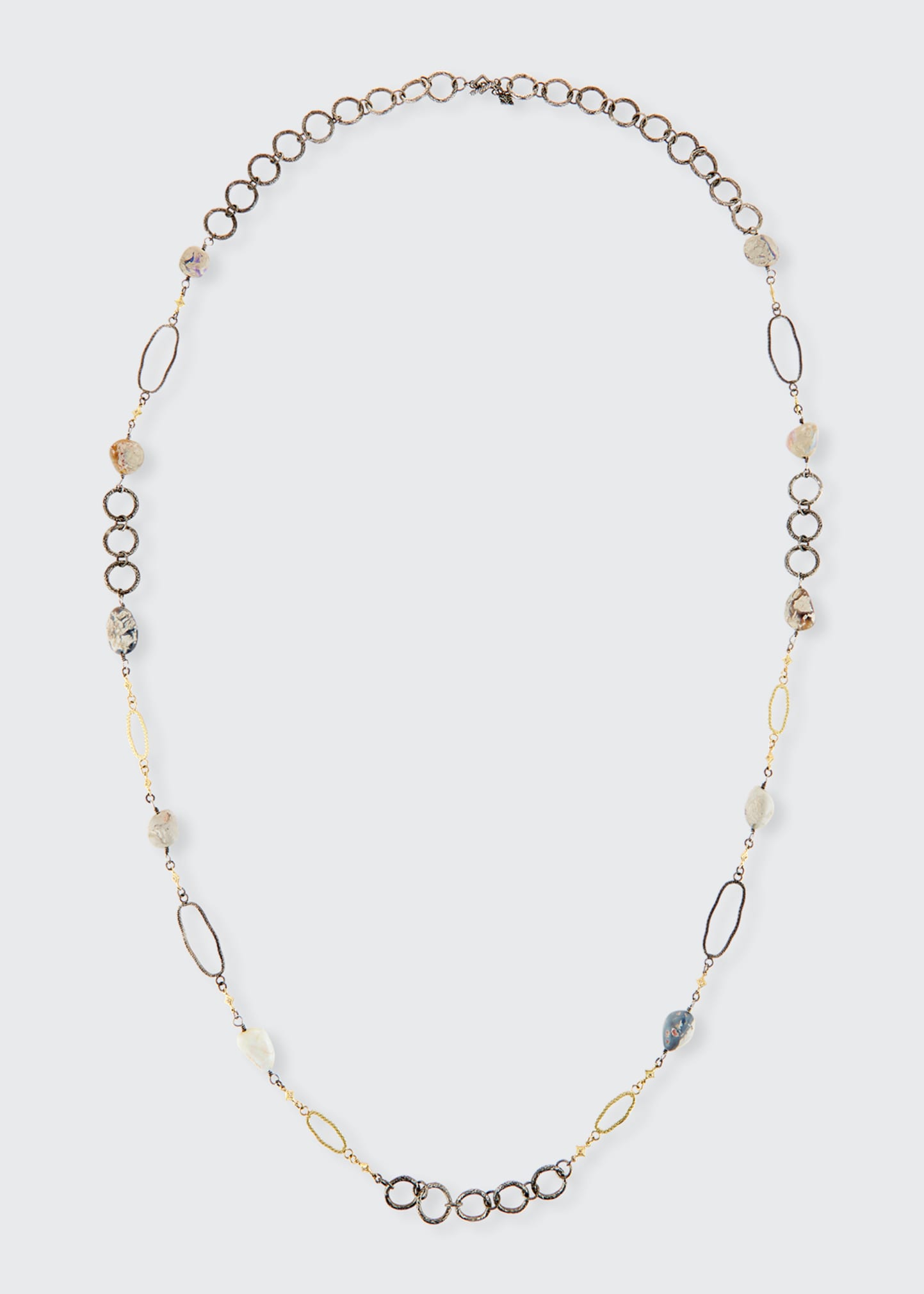 Armenta Old World Boulder Opal & Diamond Crivelli Necklace, 40"