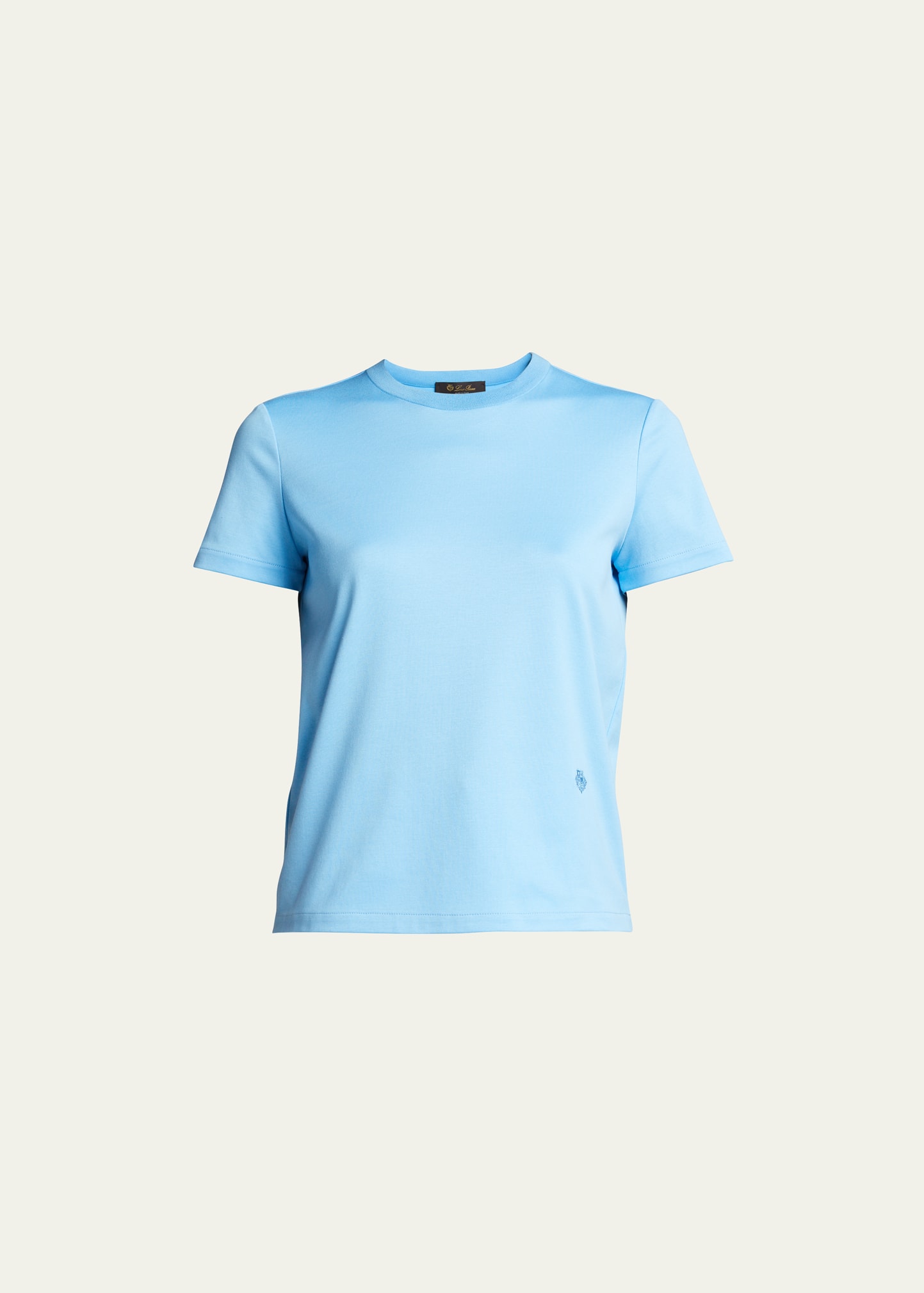 Loro Piana Short-sleeve Logo Tee In 307e Pink Clouds