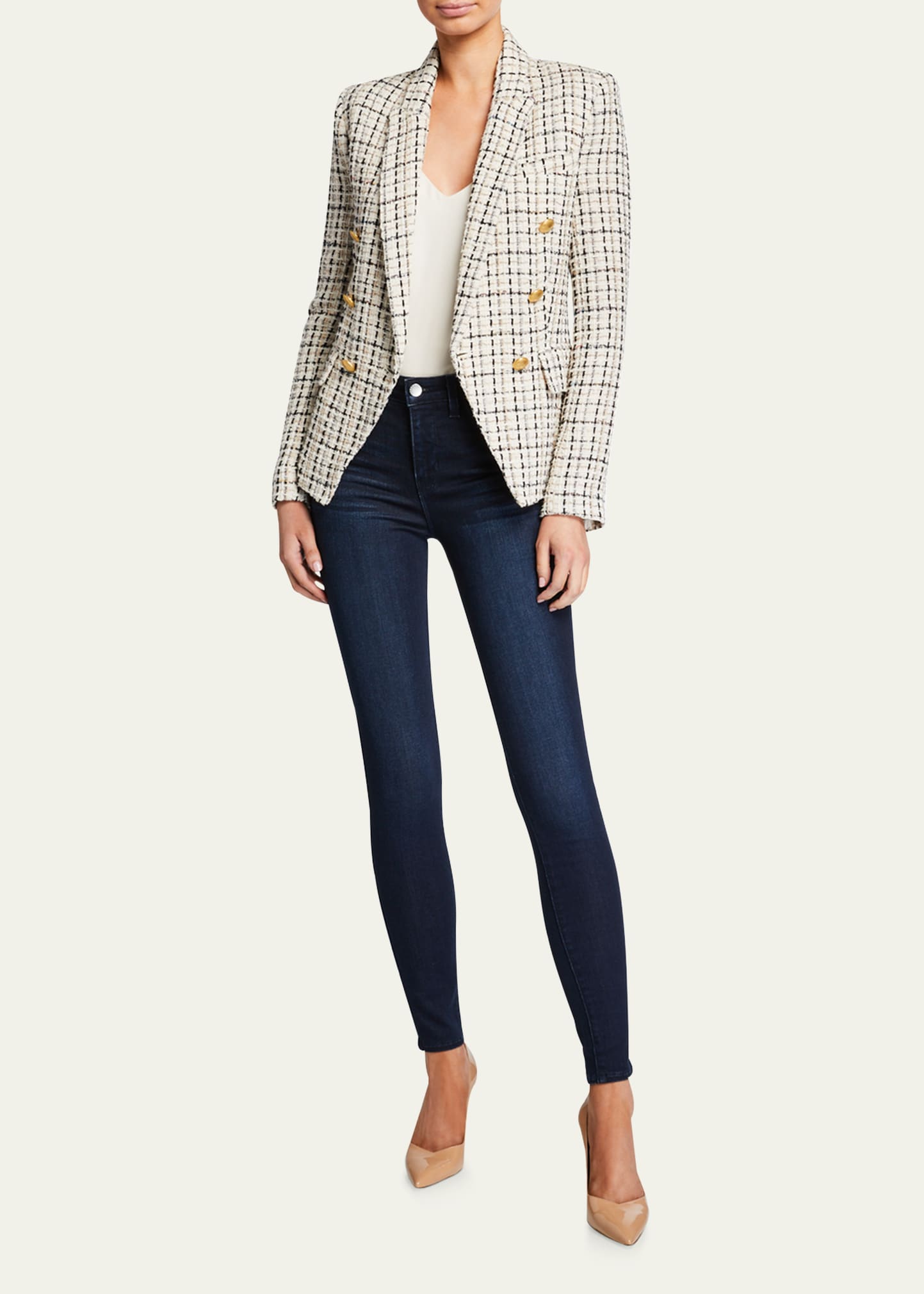 L'Agence Marguerite High-Rise Ankle Skinny Jeans