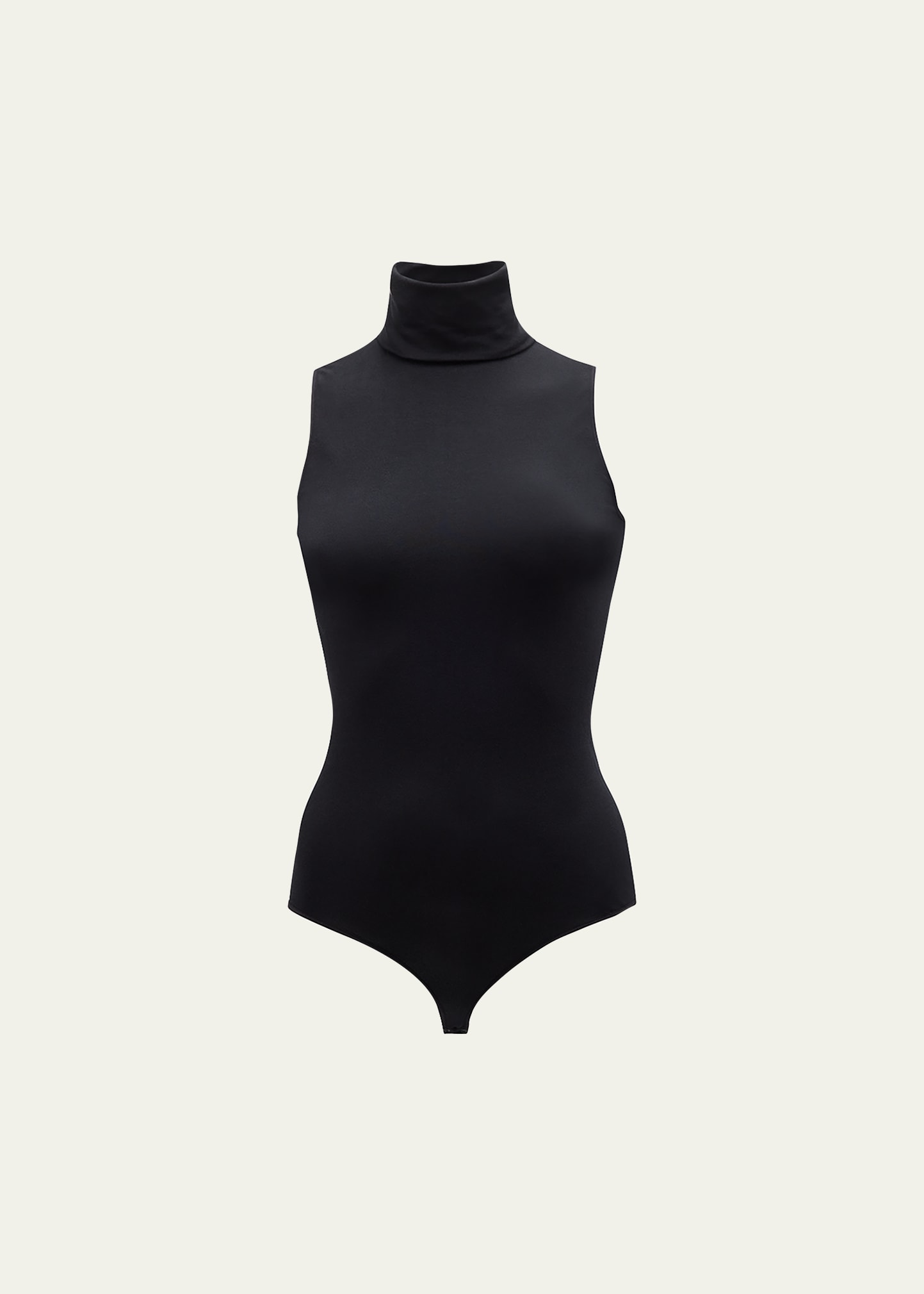 Wolford Viscose String Stretch Jersey Bodysuit In Black