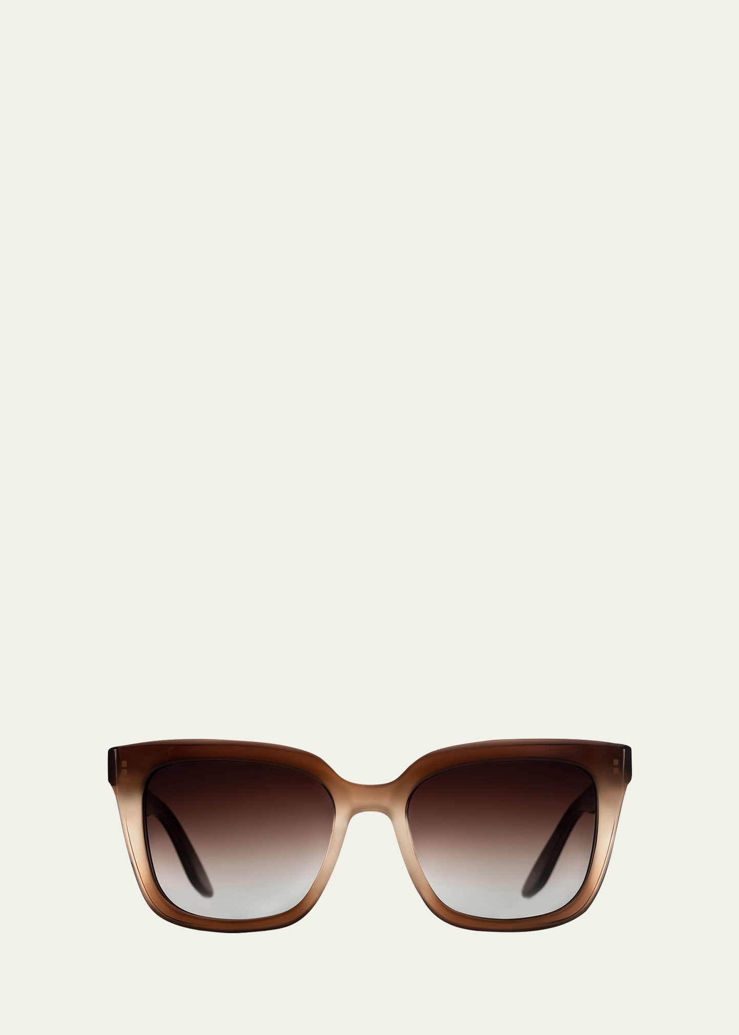 Barton Perreira Bolsha Rectangle Gradient Sunglasses In Manuka Gradient