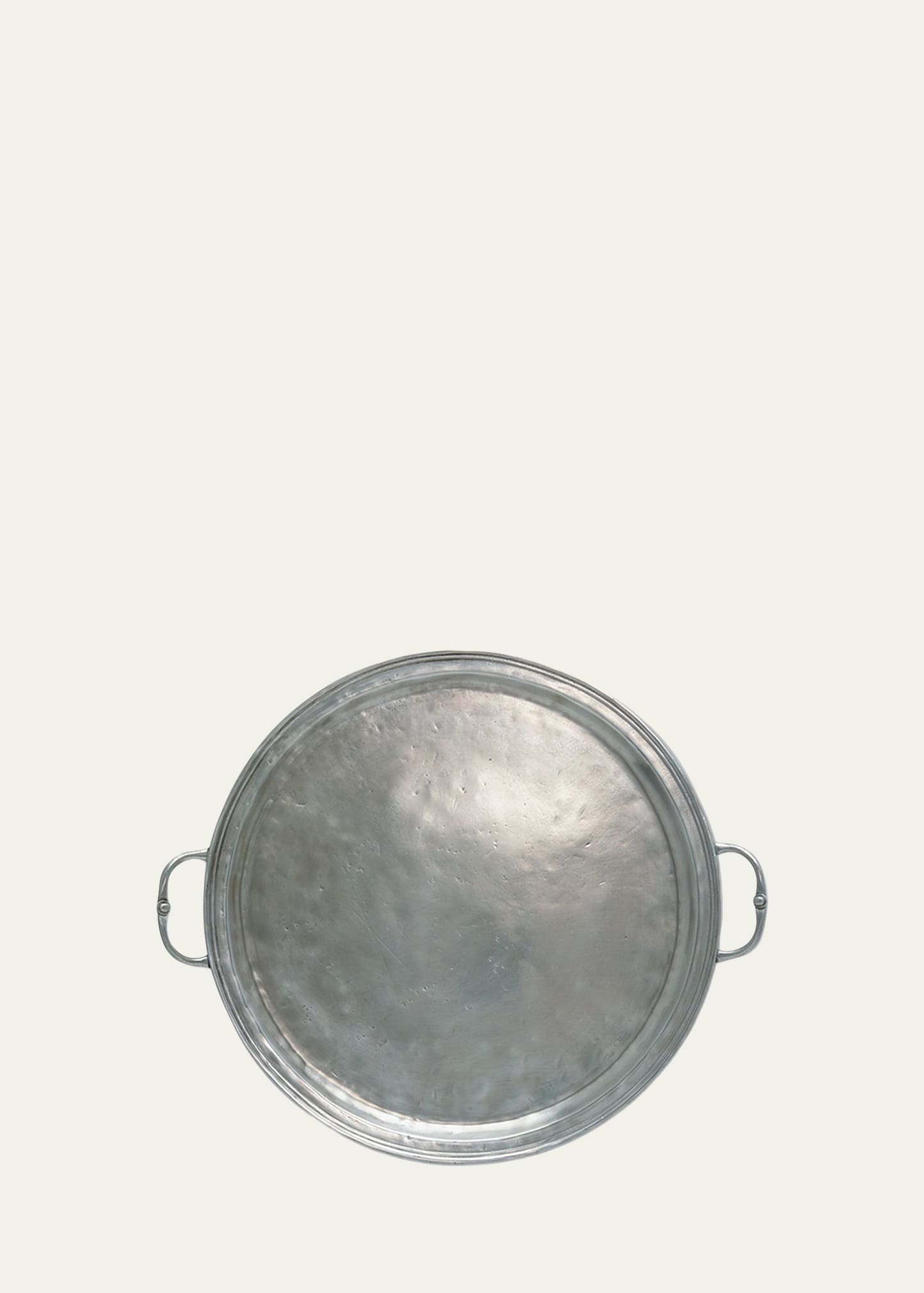 Match Large Round Tray with Handles