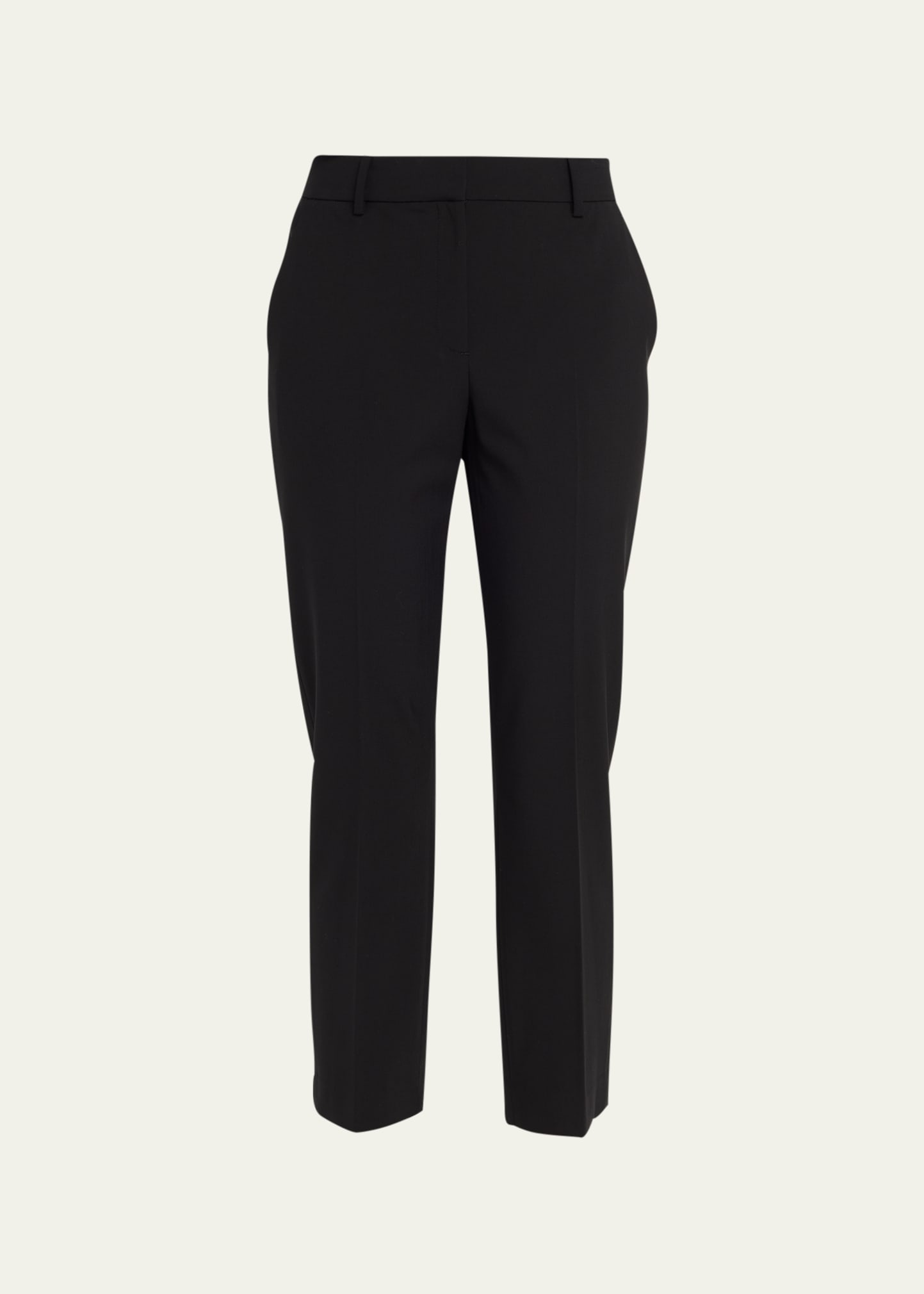 Shop Theory Treeca Wool Pants In Black