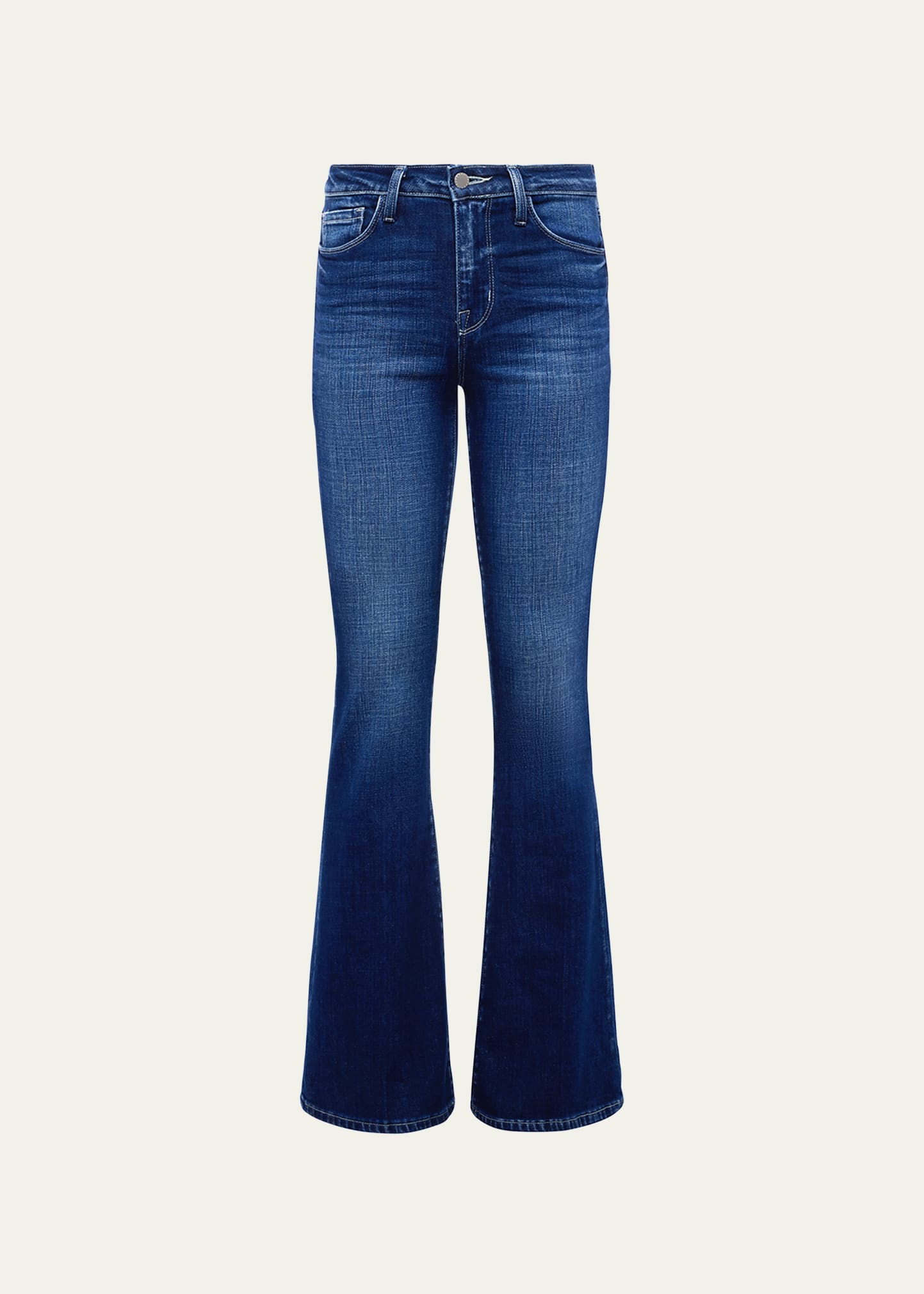 L Agence Bell High-rise Flare Jeans In Frisco