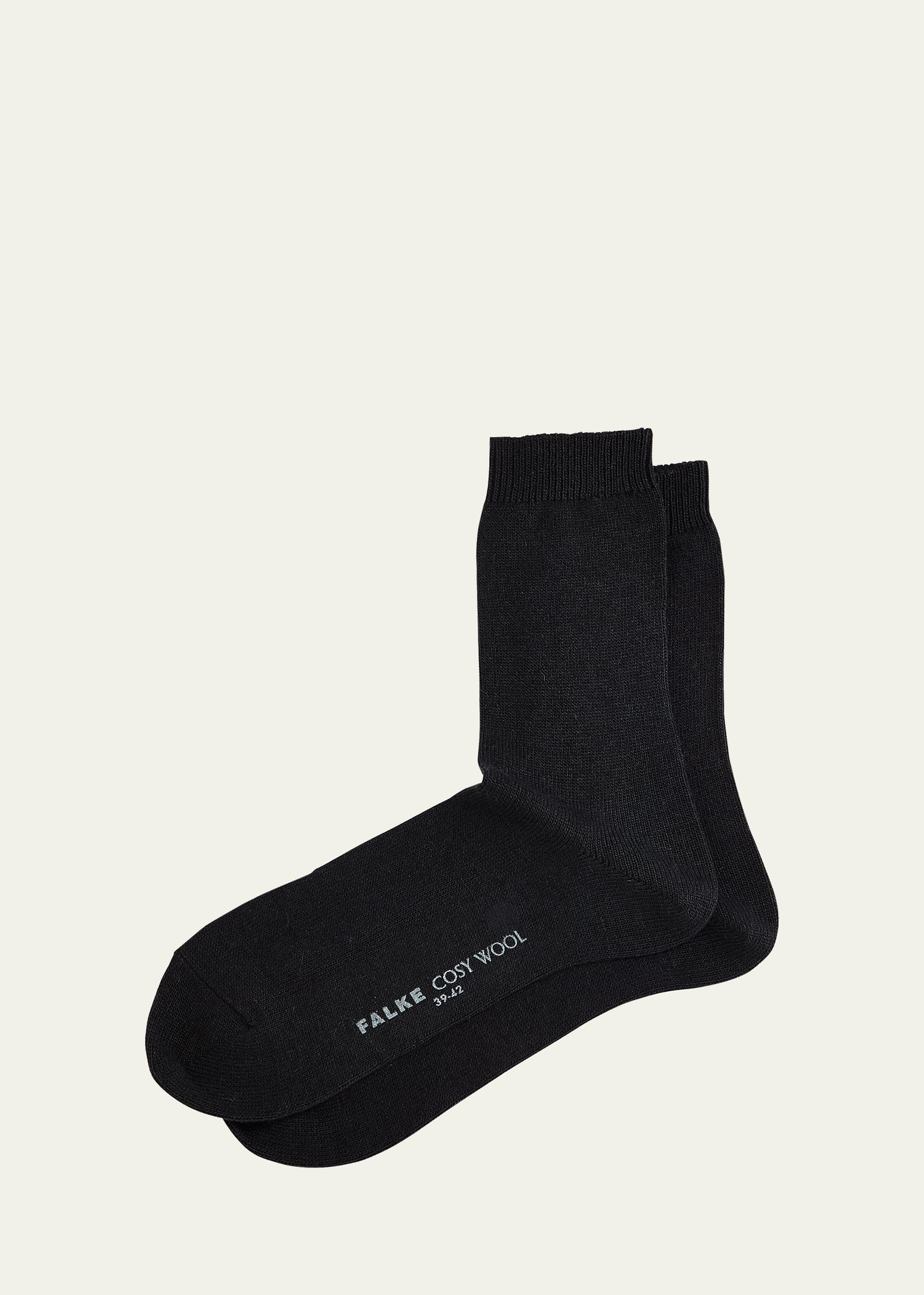 Falke Cashmere & Wool-blend Cozy Socks In Black