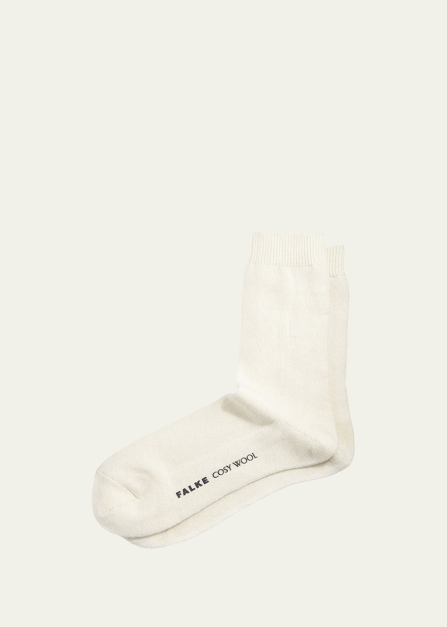 Falke Cashmere & Wool-blend Cozy Socks In Off White