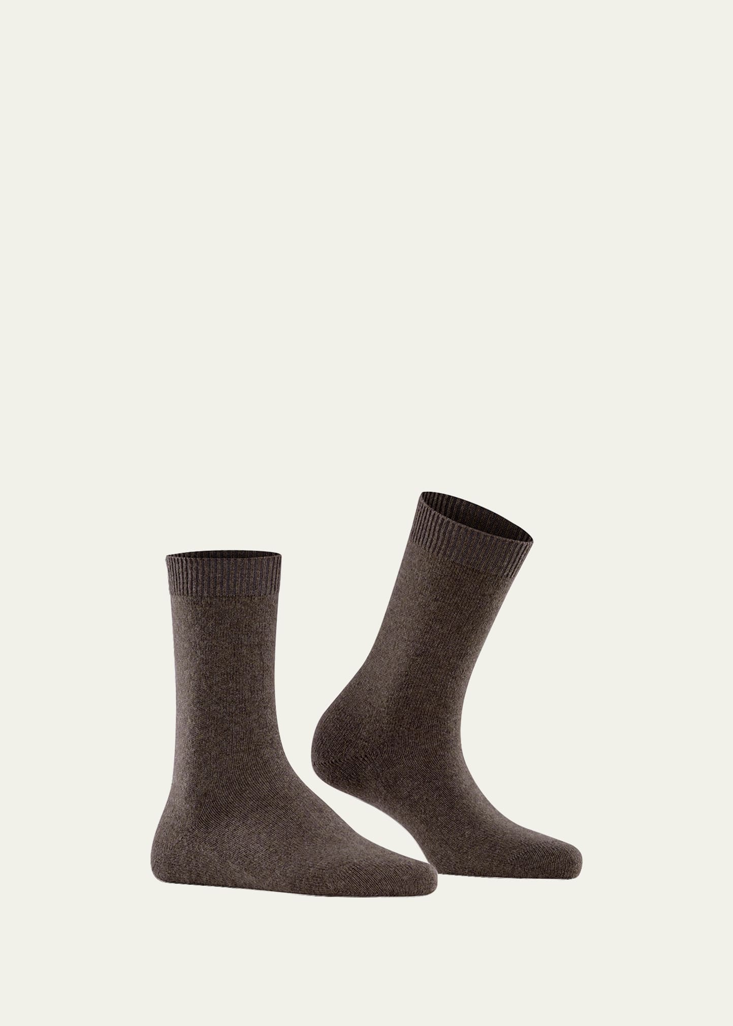 Falke Cashmere & Wool-blend Cozy Socks In Jasper