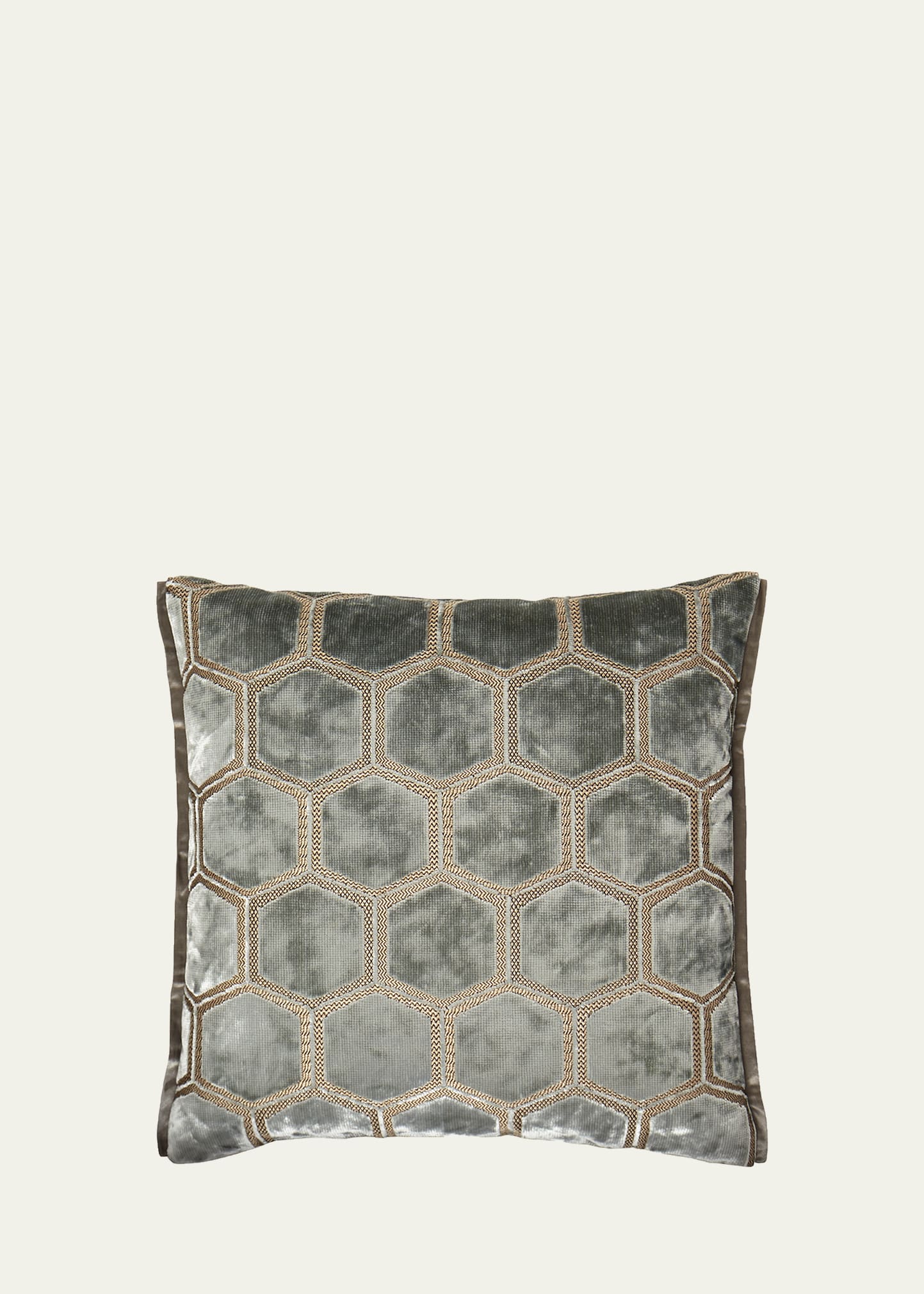 Designers Guild Manipur Azure Pillow In Gray
