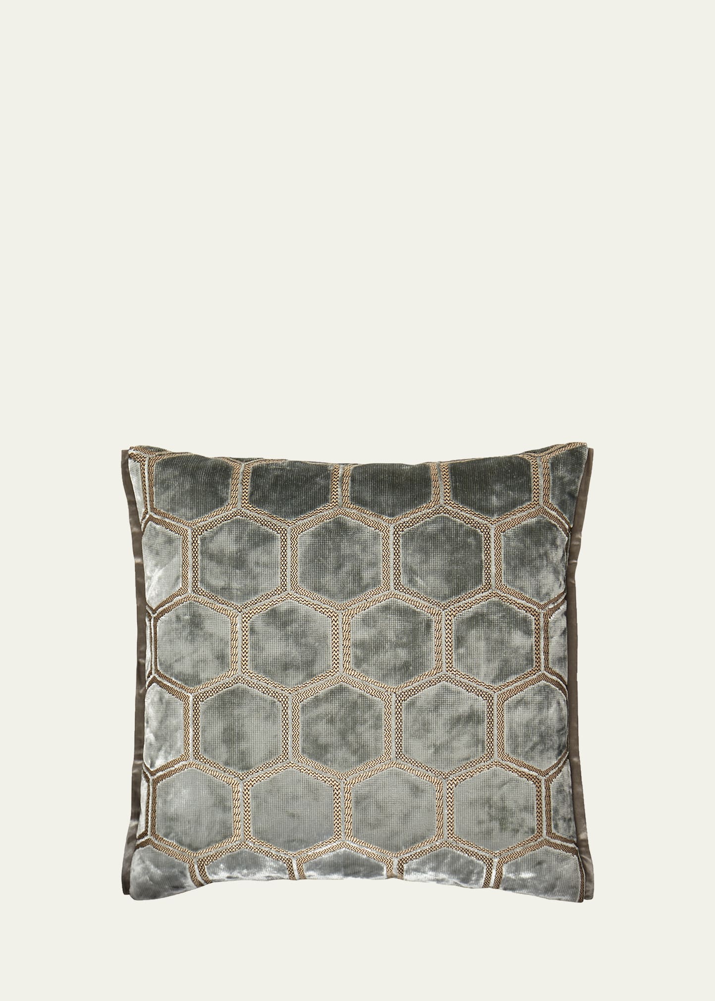 Designers Guild Manipur Azure Pillow In Silver