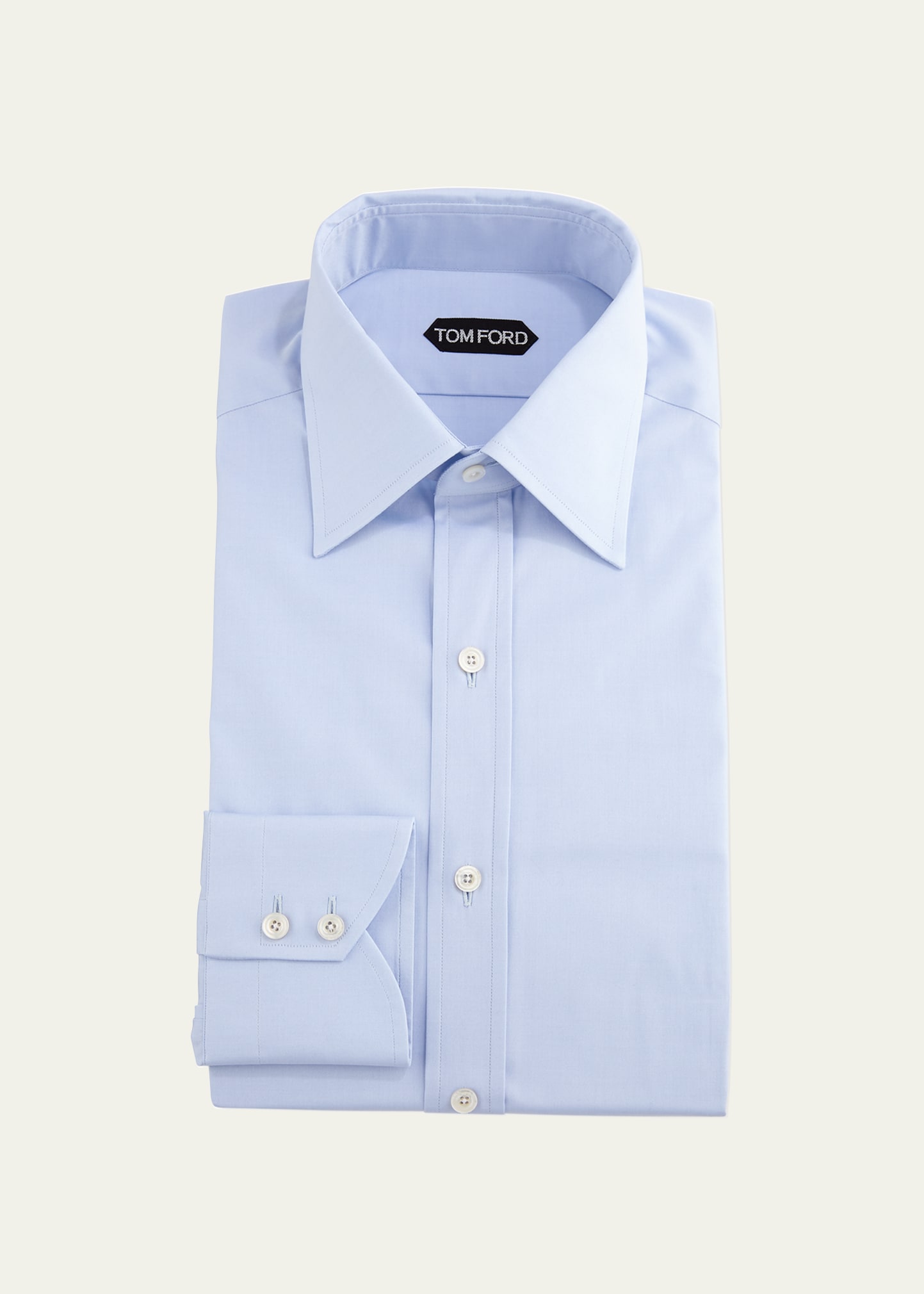 Men's Slim-Fit Solid Poplin Dress Shirt | Smart Closet