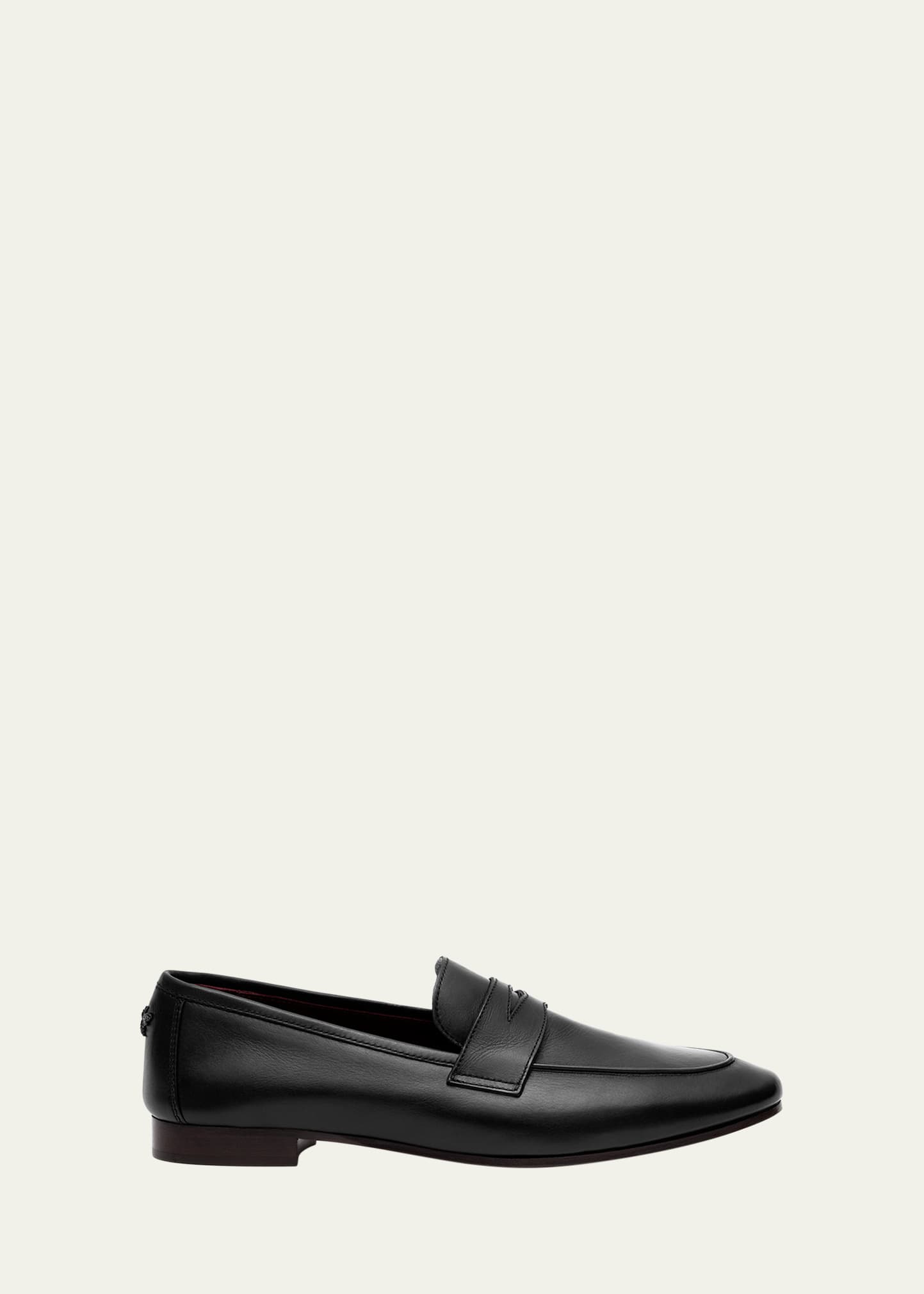 Bougeotte Flaneur Leather Flat Penny Loafers