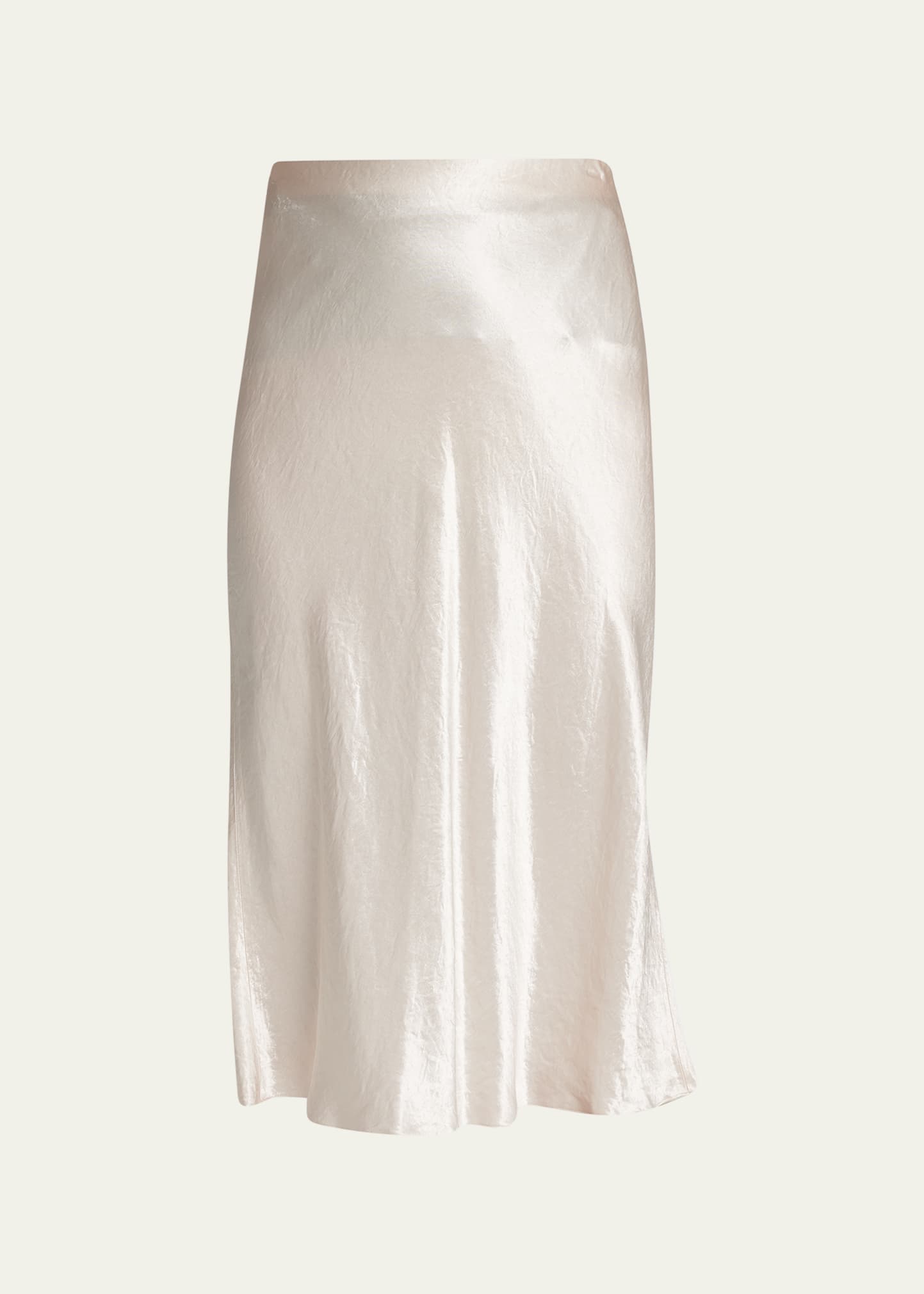 Satin Slip Midi Skirt