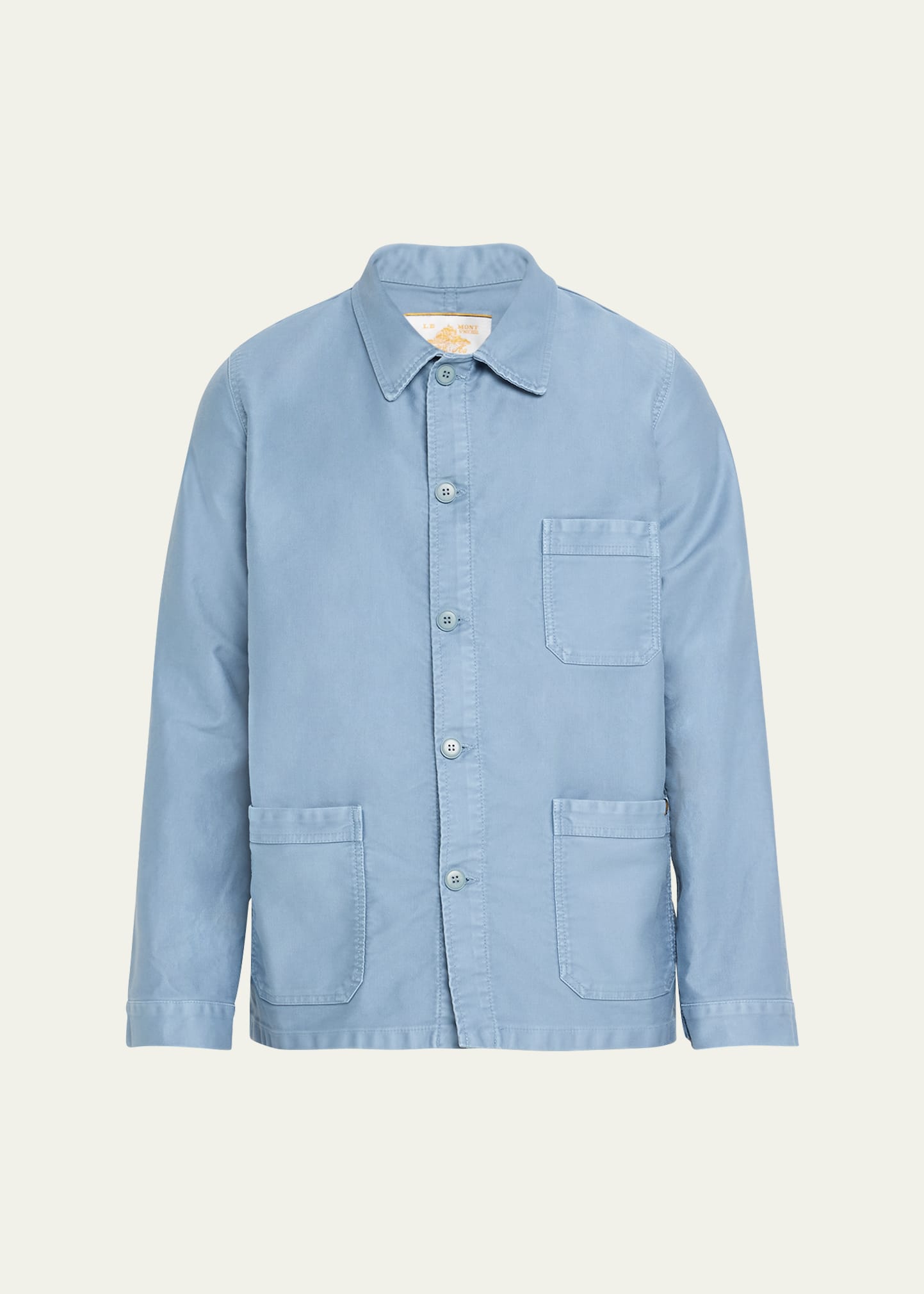 Men's Stone-Washed French Worker Jacket