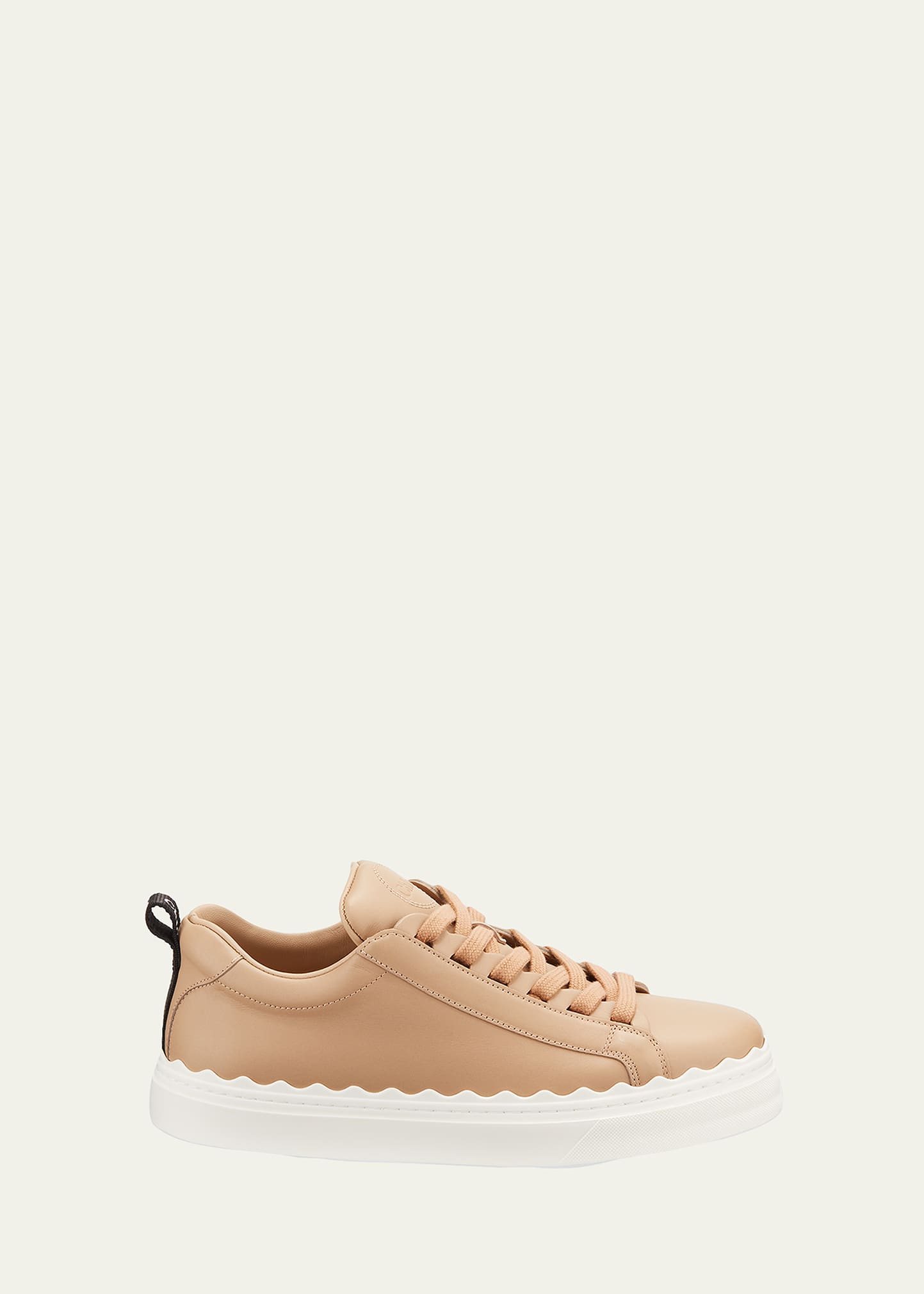Chloé Lauren Low-top Leather Sneakers In Light Pink
