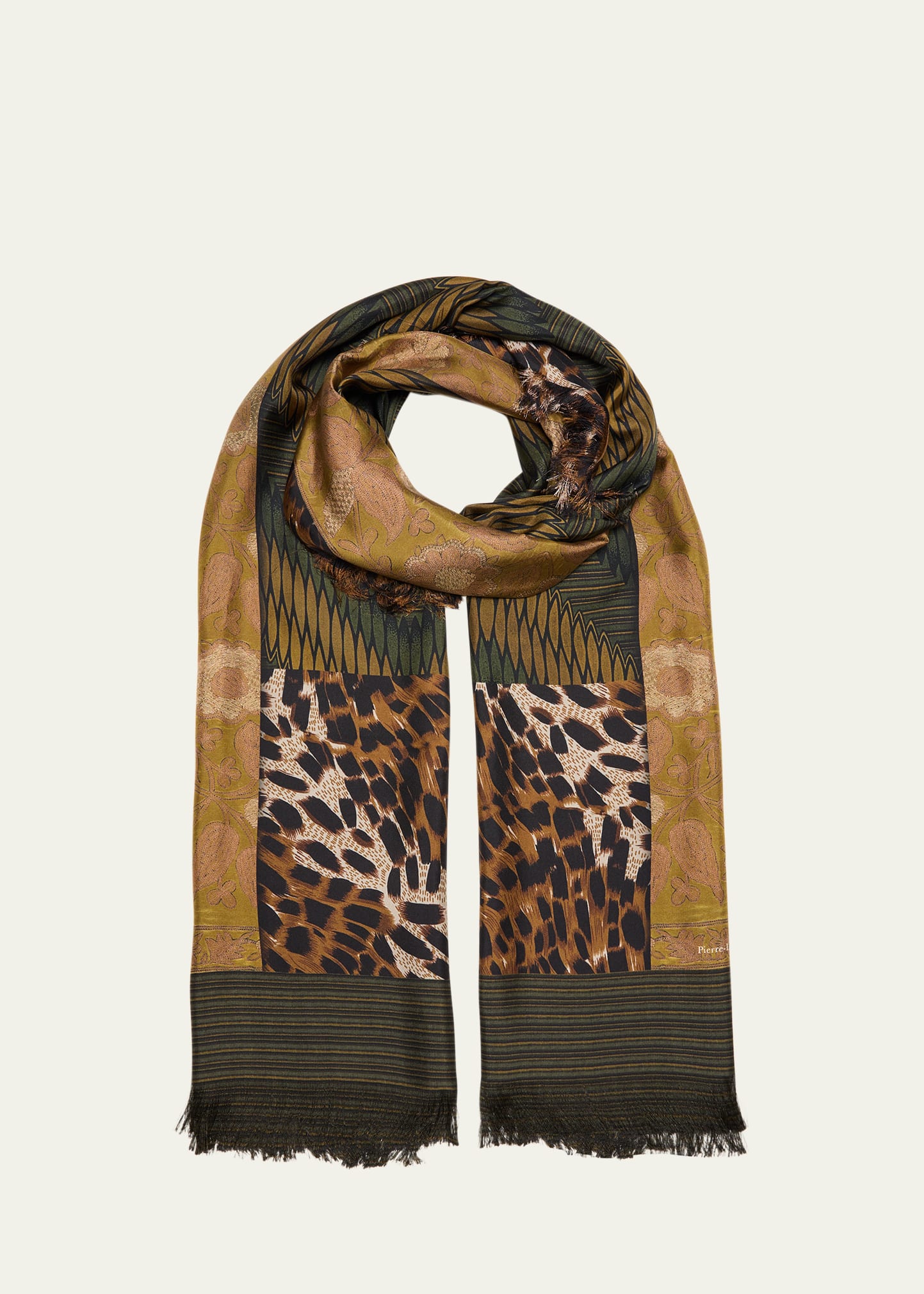 Pierre-Louis Mascia Fancy Multi-Patterned Silk Twill Scarf - Bergdorf  Goodman